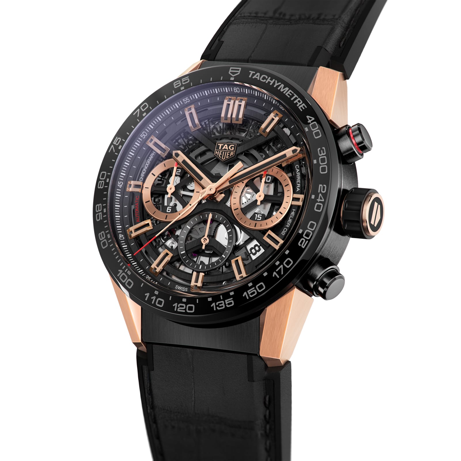TAG Heuer Replica Watch Carrera Chronograph Automatic 43 mm Steel and Gold(1:1 replica) - Elite Watch Atelier