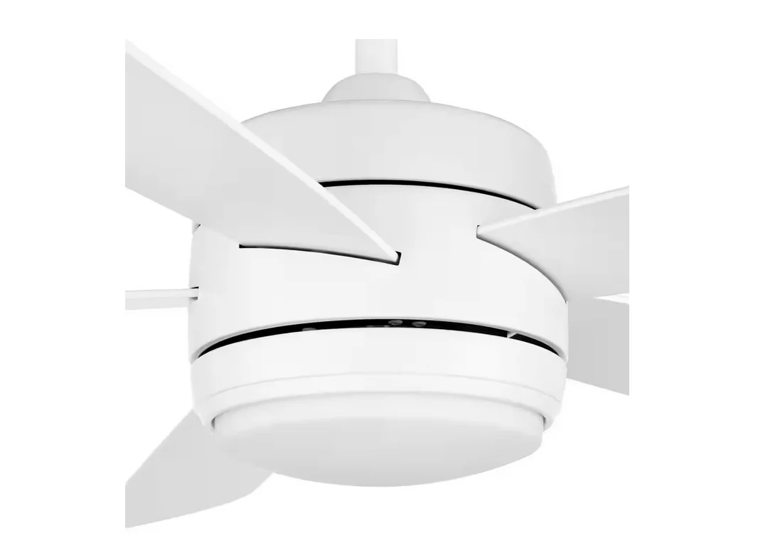 Hampton Bay Averly 52" LED Matte White Ceiling Fan w/Color Changing Technology - Image 5