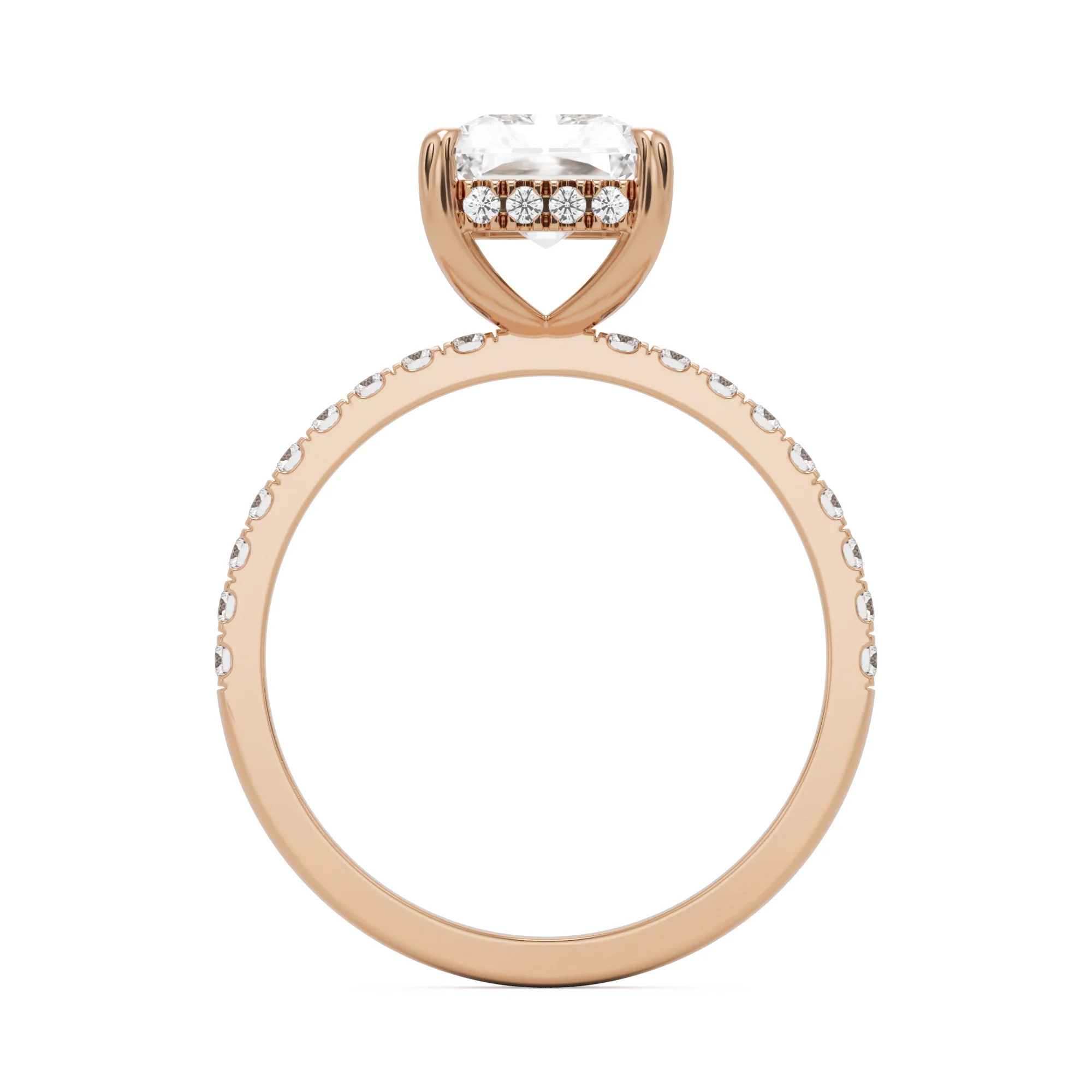 The Radiant Hidden Halo Pavé