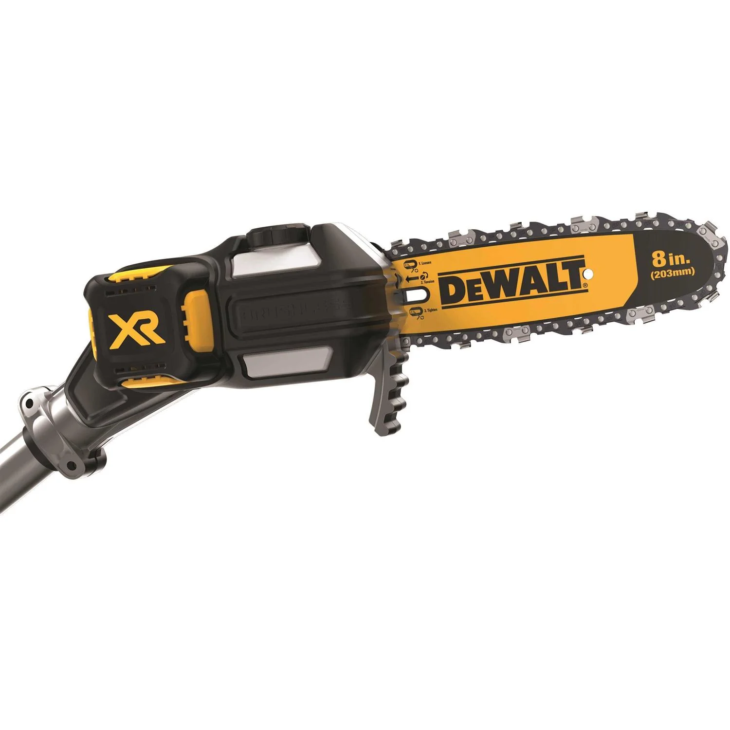 DEWALT 20V Max XR Brushless Cordless Pole Saw - 8 in Bar And Chain - Image 5 DEWALT 20V Max XR Brushless Cordless Pole Saw - 8 in Bar And Chain - Image 5