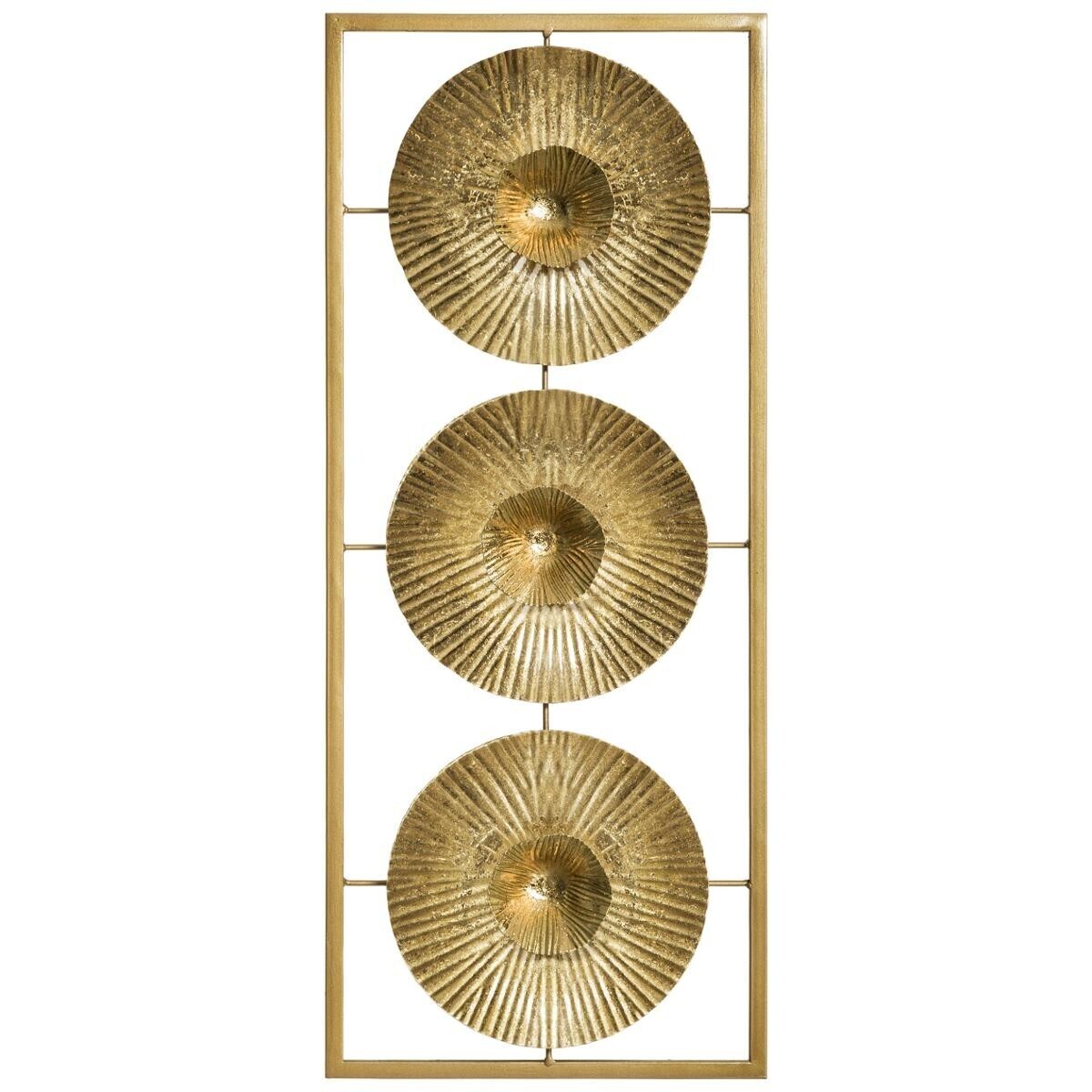 Wall decoration "Iva" Gilt metal, 25x61 cm