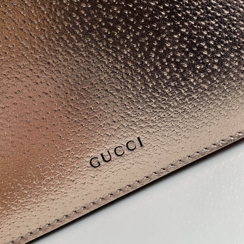 Replica Gucci Dionysus Small Shoulder Bag In Rose Gold Lame Leather 4996231:1High-quality replica
