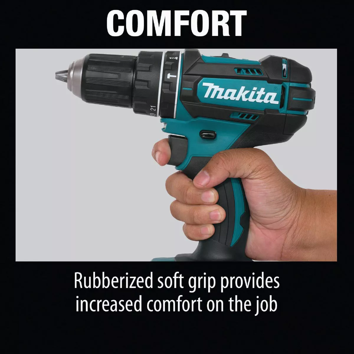 Makita 18V LXT Lithium-Ion 1/2 In. Compact Cordless Hammer Drill Kit
