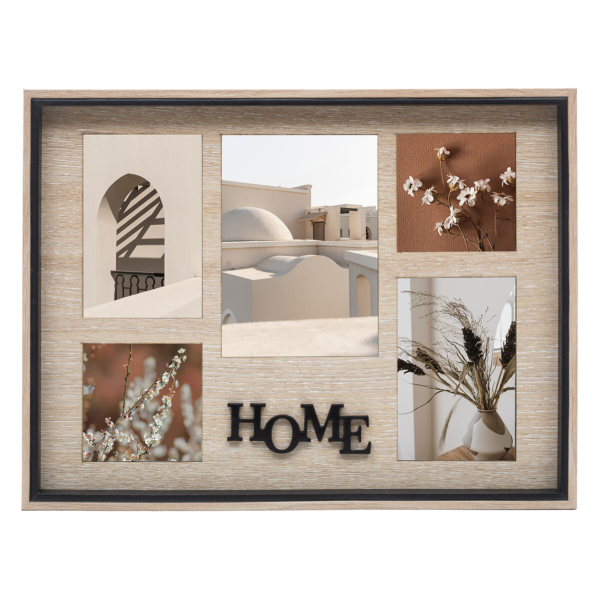 Collage picture frame"Ewen" Wood, h.31,8 cm, 5 photos