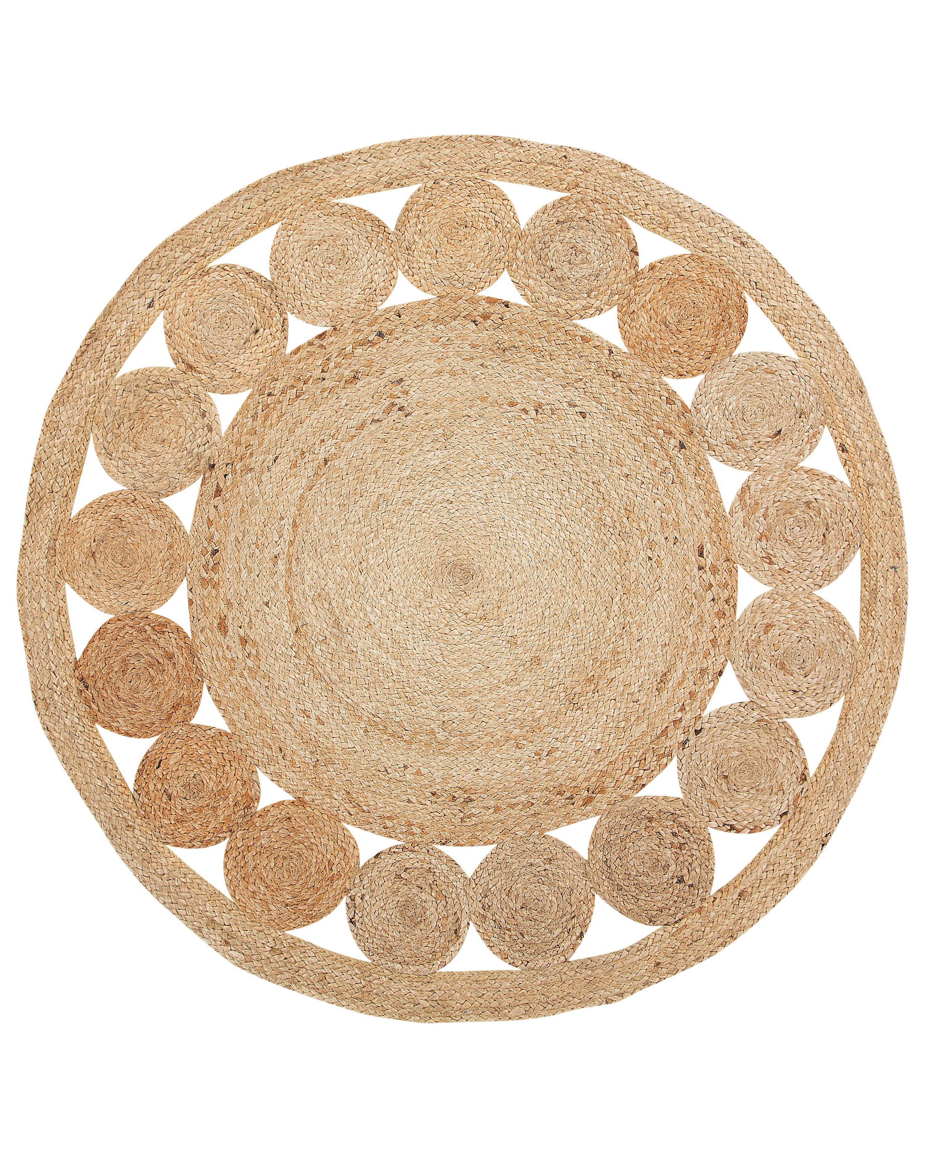 Rug AHLAT Beige ø 120 cm Jute