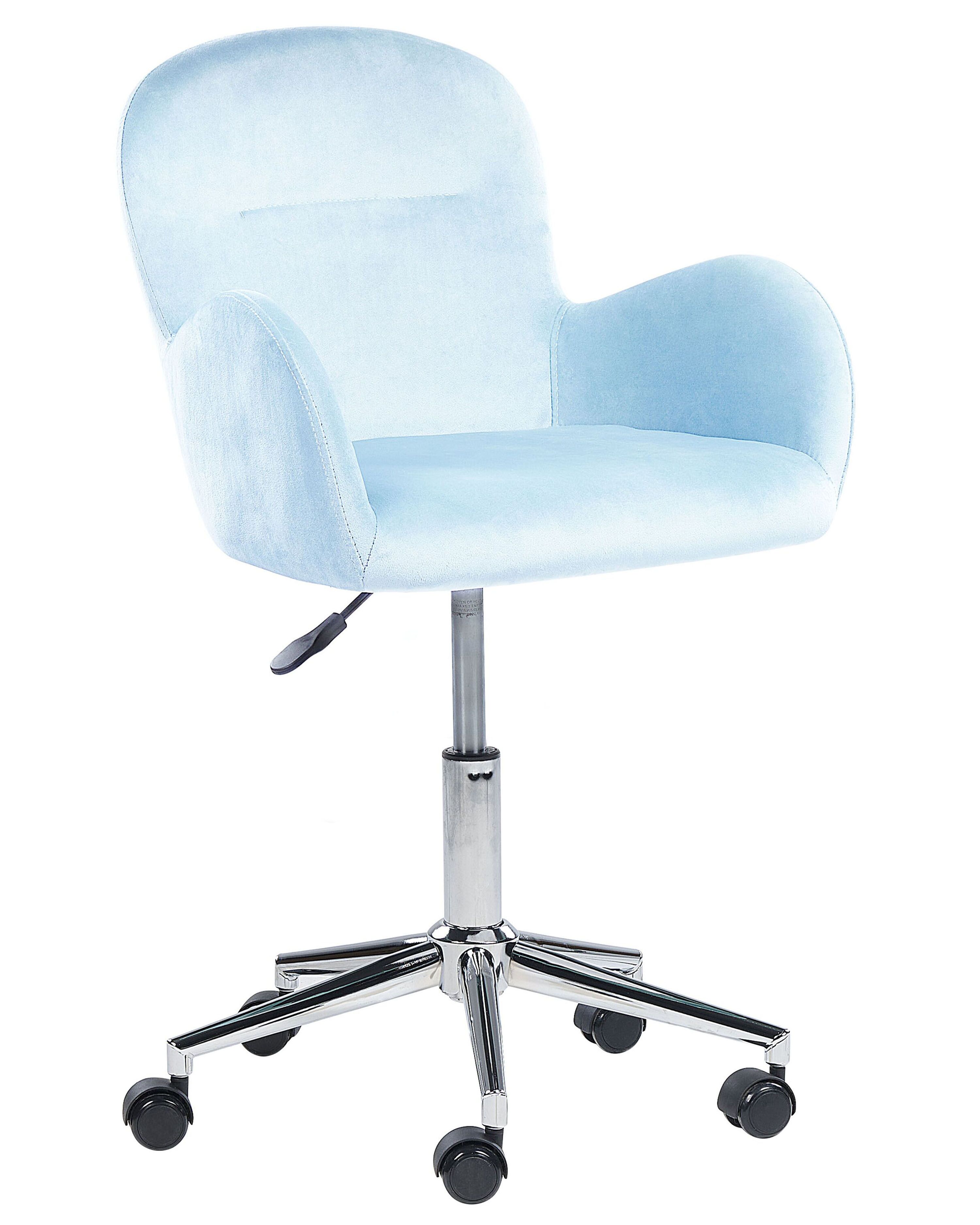 Desk Chair PRIDDY Velvet Light Blue
