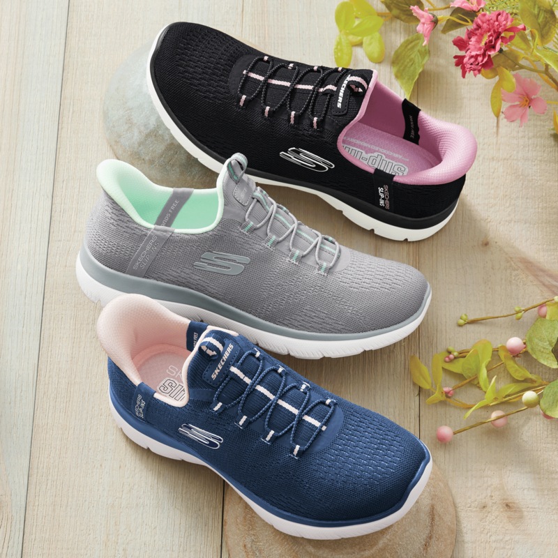 Skechers Women's Slip-Ins Summits Dream Shoe with No-Tie Laces - MIDNIGHT VELVET CATALOG