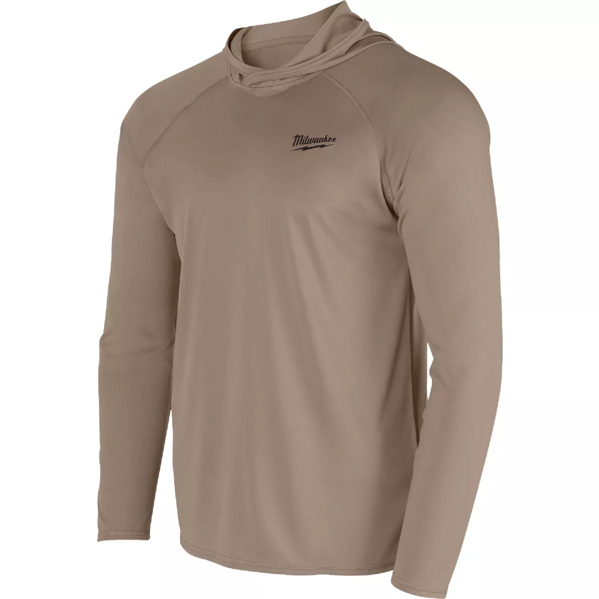 Milwaukee Workskin Large Sandstone Hooded Men's Sun Shirt