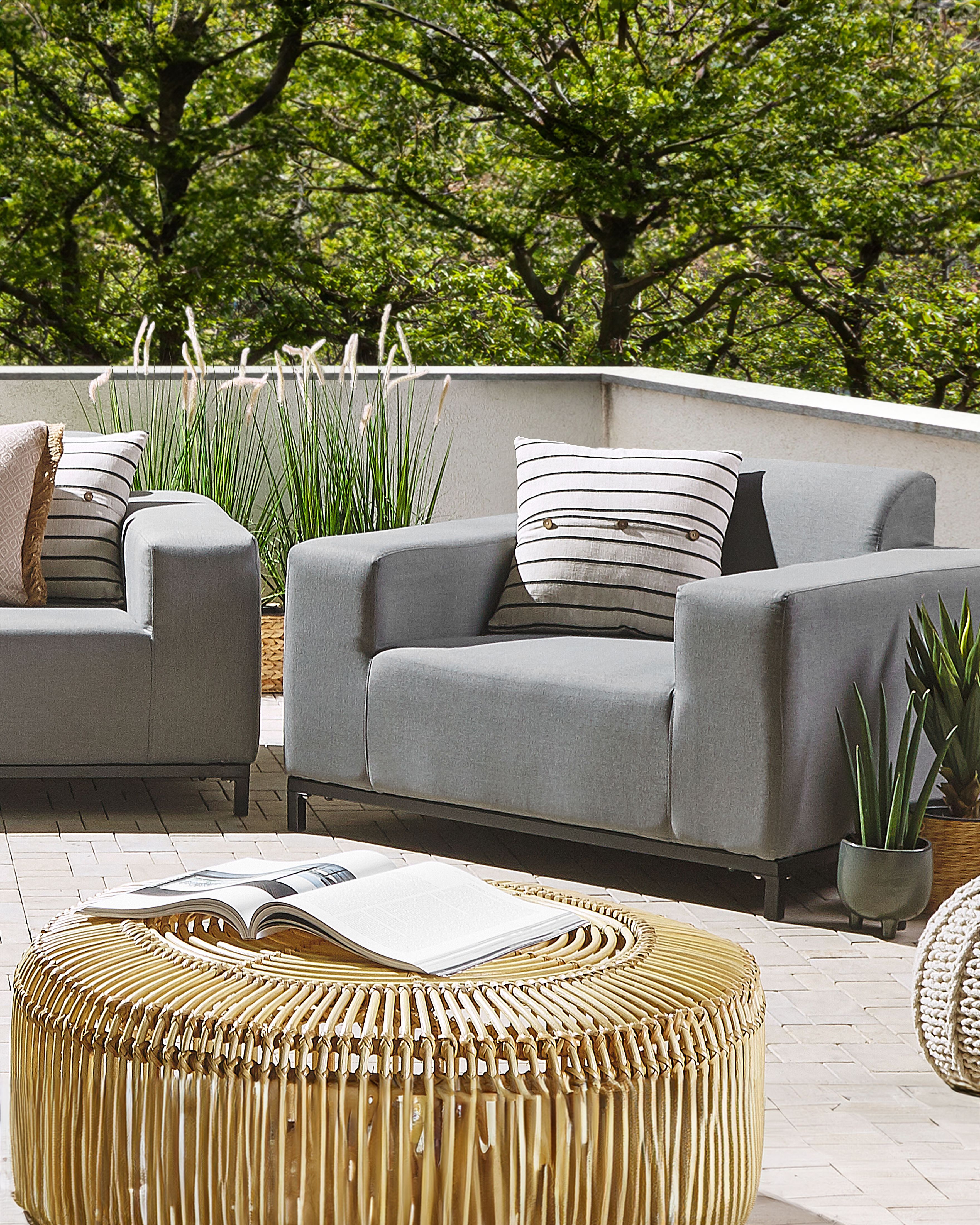 Armchair ROVIGO Fabric Grey