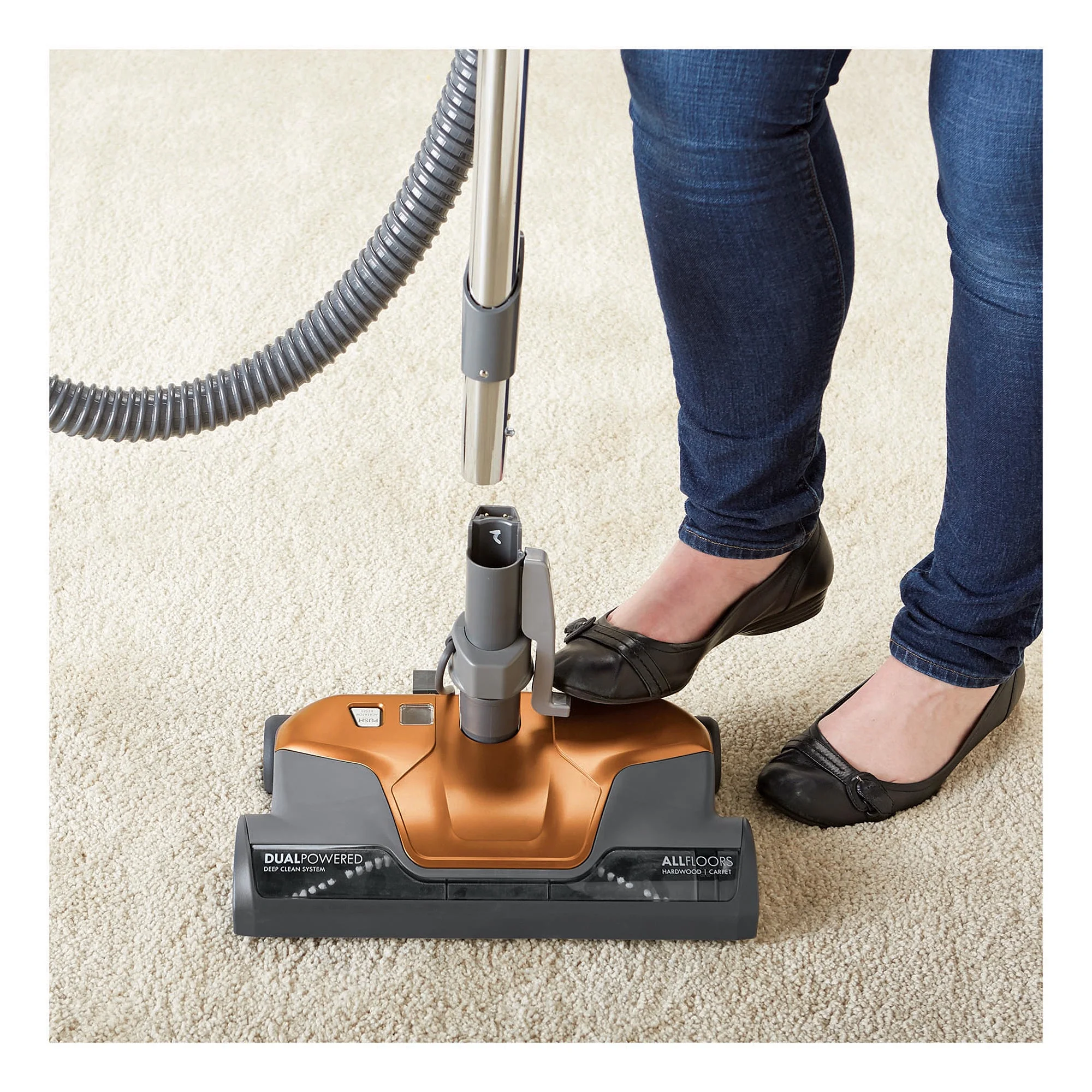 Kenmore 81214 200 Series Pet Friendly Lightweight Bagged Canister Vacuum with HEPA, 2 Motor System, and 3 Cleaning Tools-Orange - Image 5