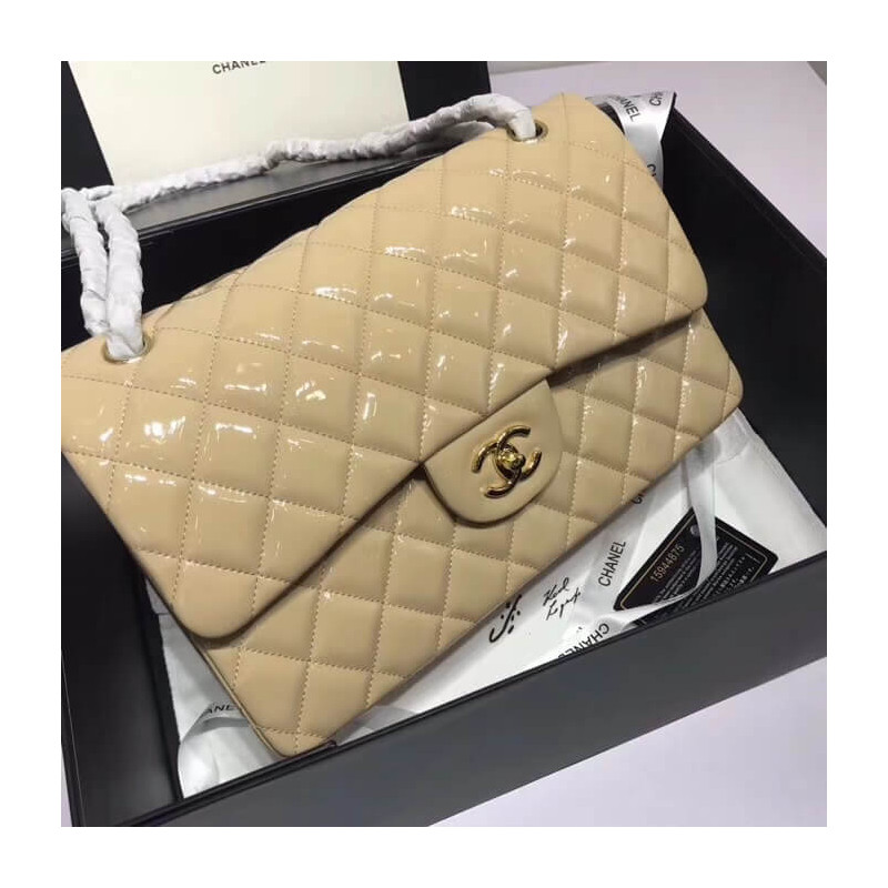 Replica Chanel Pantent Leather 30Cm Classic Flap Bag A11131:1High-quality replica