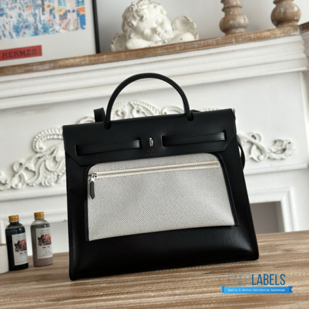 Hermès Herbag Zip 31 Bag | 31x25x10 cm | Luxury Canvas & Leather Shoulder Bag for Women | Spacious Everyday Hermès Tote1:1High-quality replica