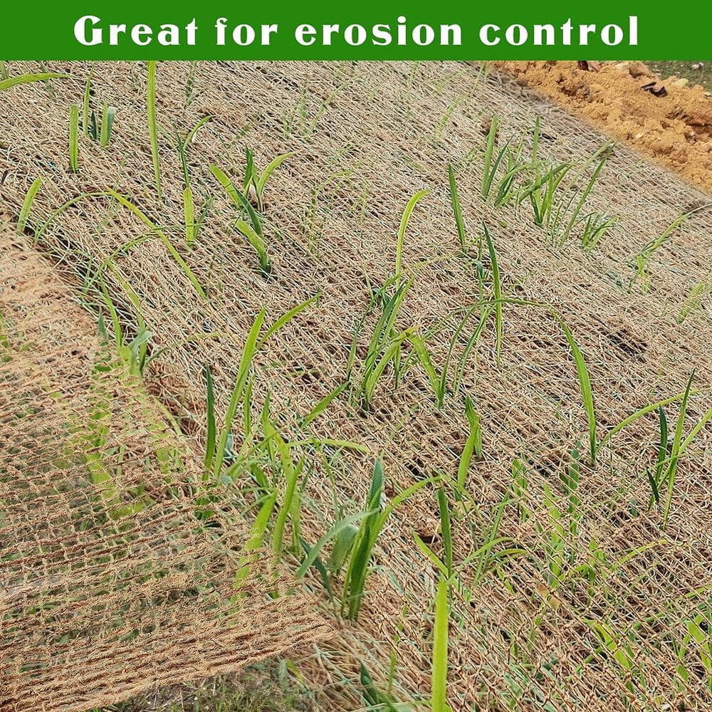 4 ft. x 112 ft. 12 oz. Jute Mesh Mat Blanket Erosion Control Blanket