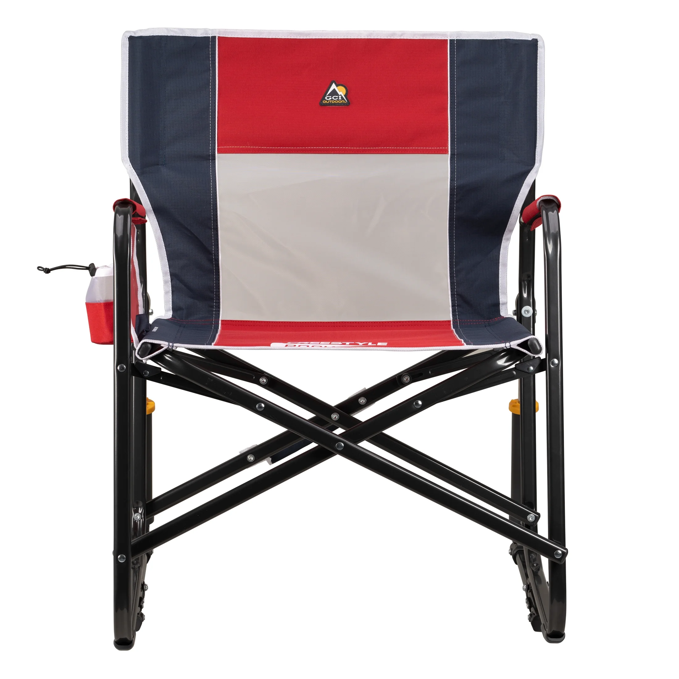 GCI Outdoor Freestyle Rocker XL Oversized Foldable Rocking Camp Chair, Pewter - Image 17