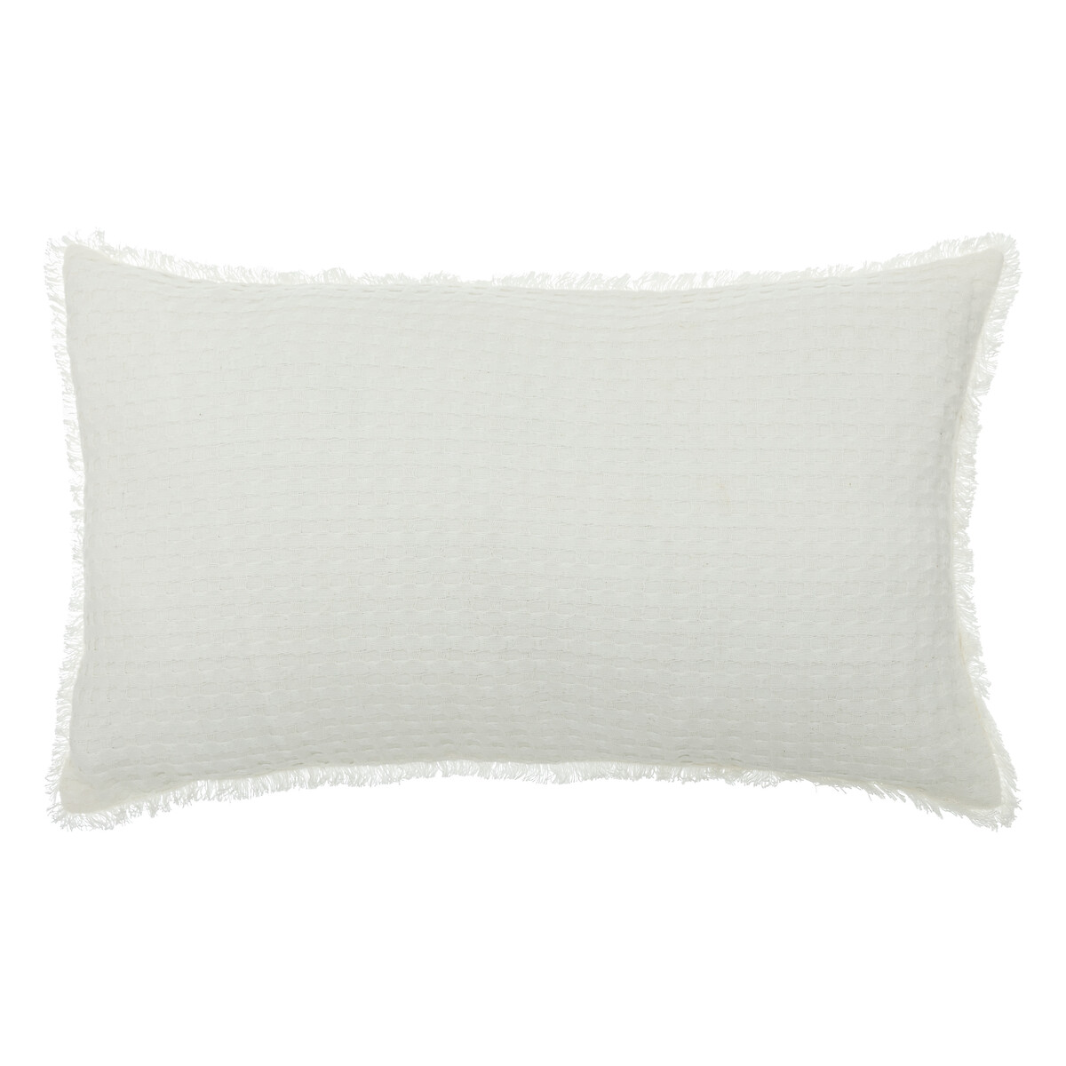 "Widdy" honeycomb cushion Ivory white, 30x50 cm