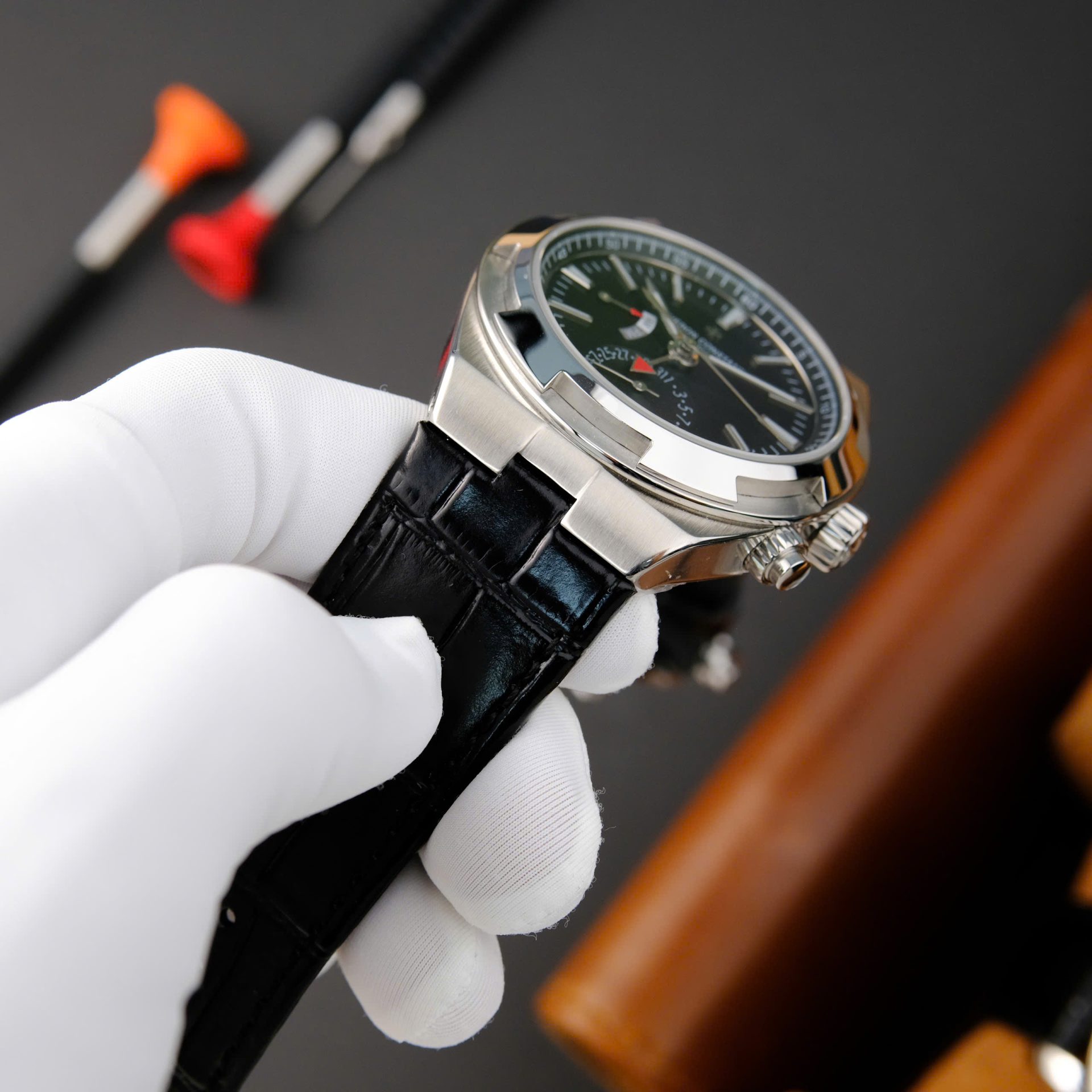 Vacheron Constantin Overseas Dual Time 7900V Replica Watch Black Dial PZ Factory 41mm - Top club