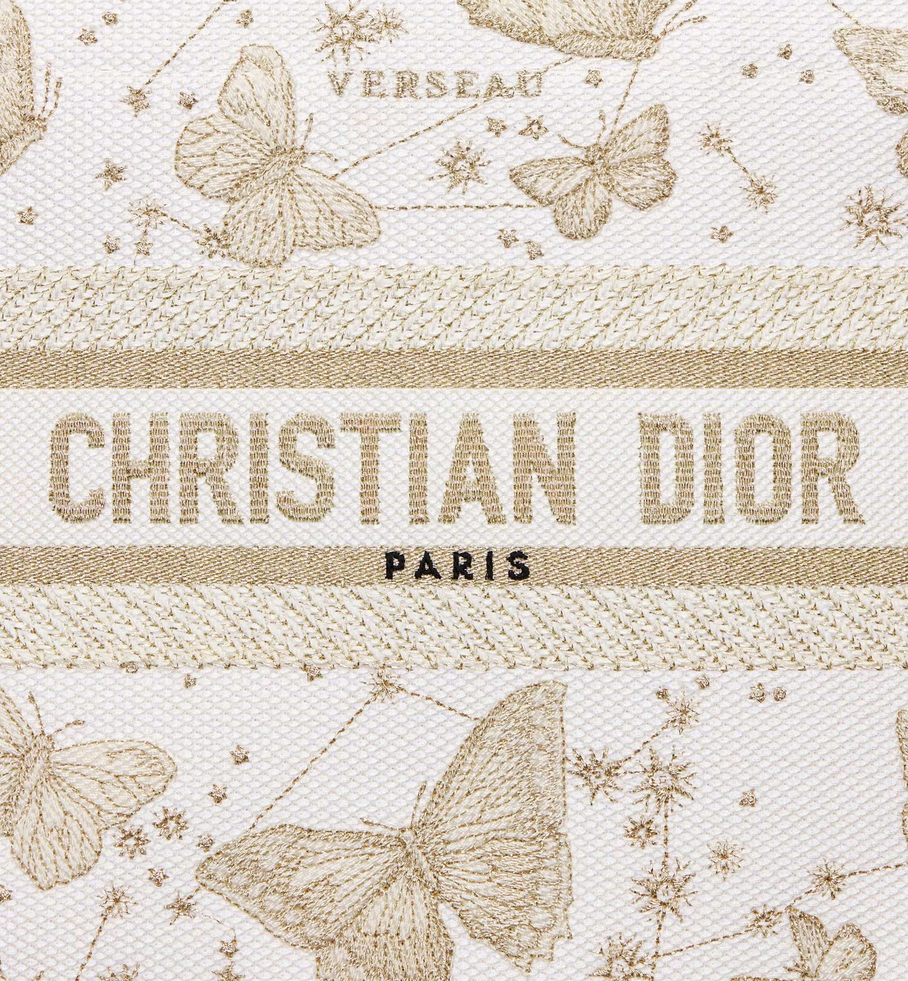 Christian Dior Small Dior Book Tote Gold-Tone And White Bag For Women M1265ZESU_M01E- 10.5 Inches/ 26.5 Cm1:1High-quality replica