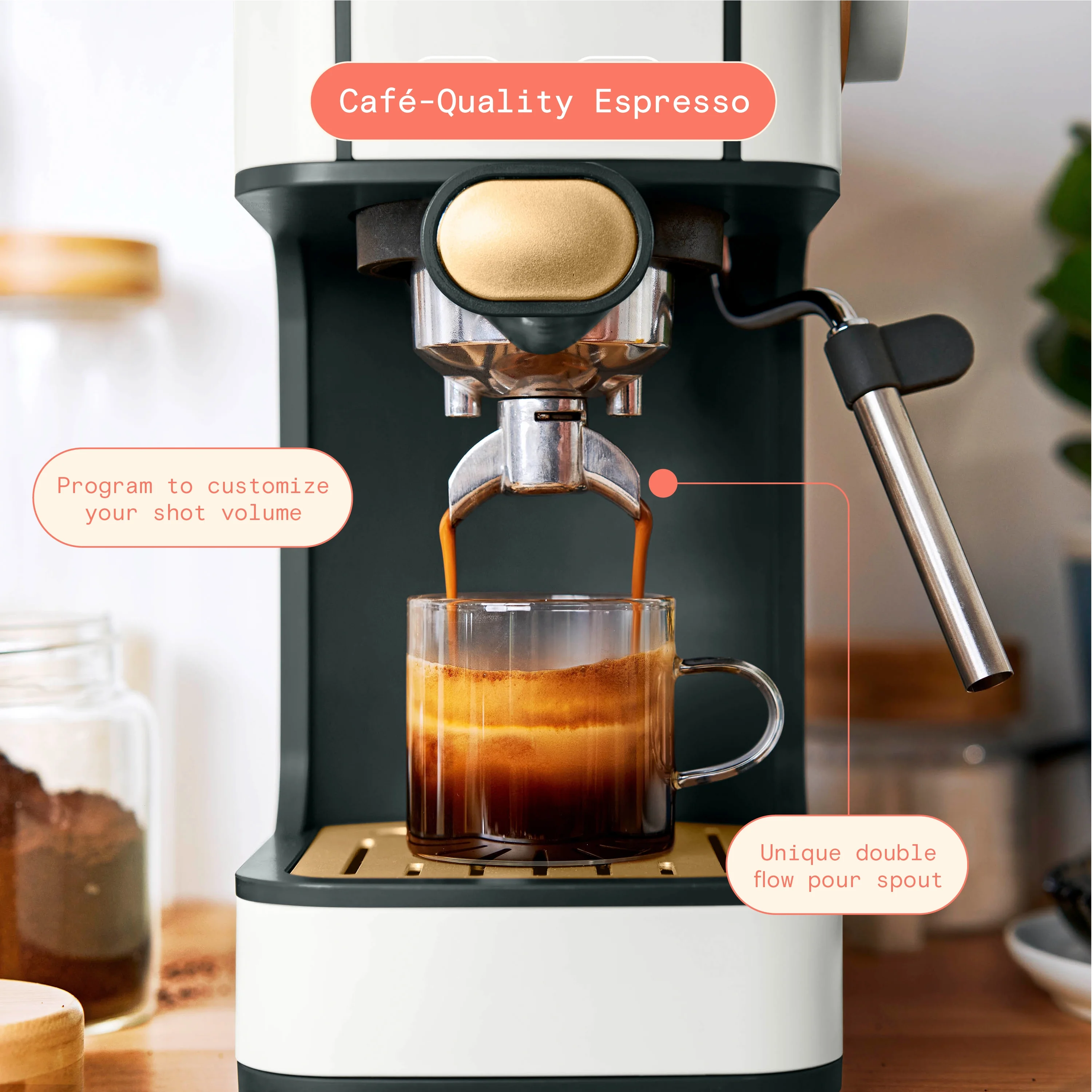 Beautiful Slim Espresso Machine with 20-Bar Pressure, Black Sesame by Drew Barrymore - Image 41