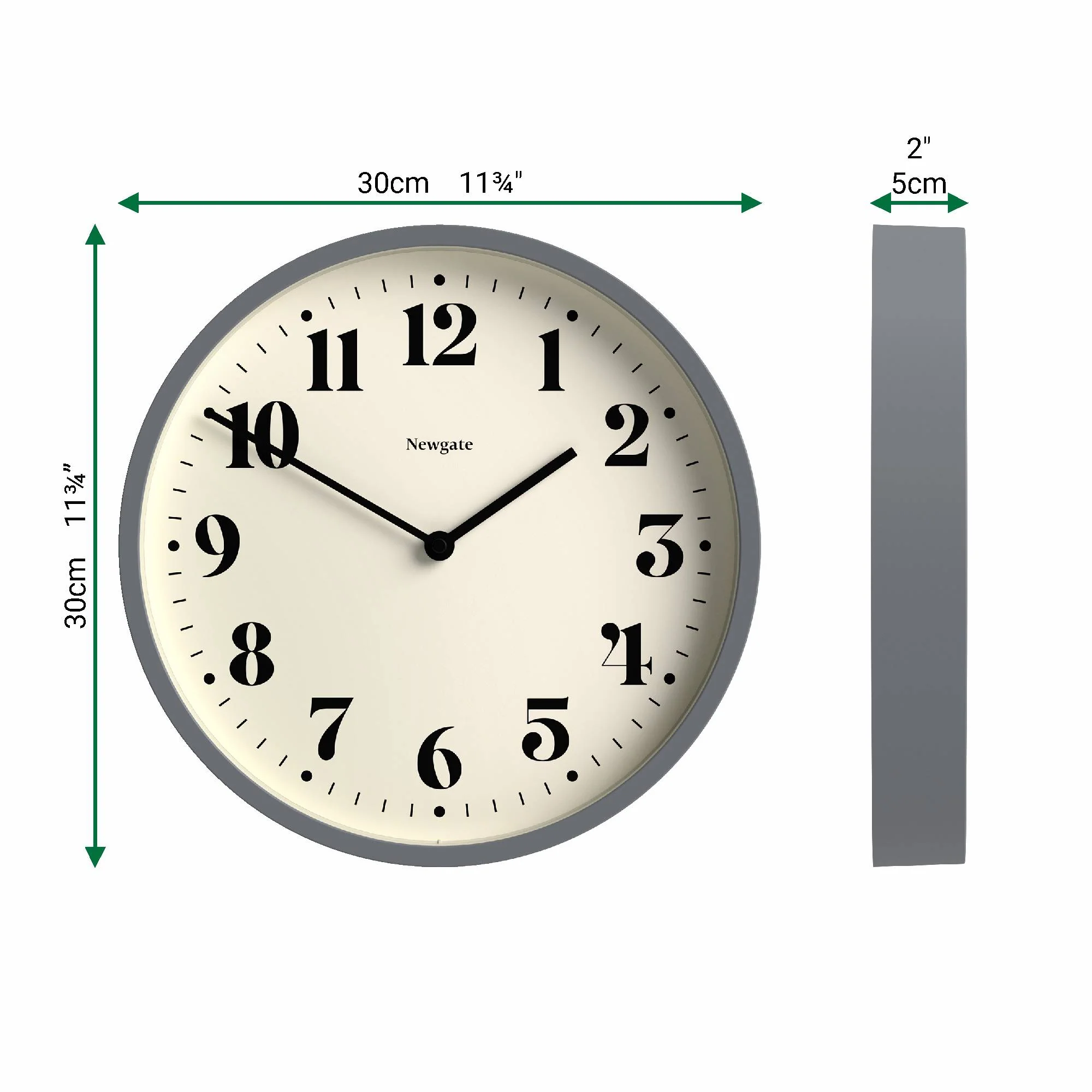 Newgate Number Four wall clock in french navy
