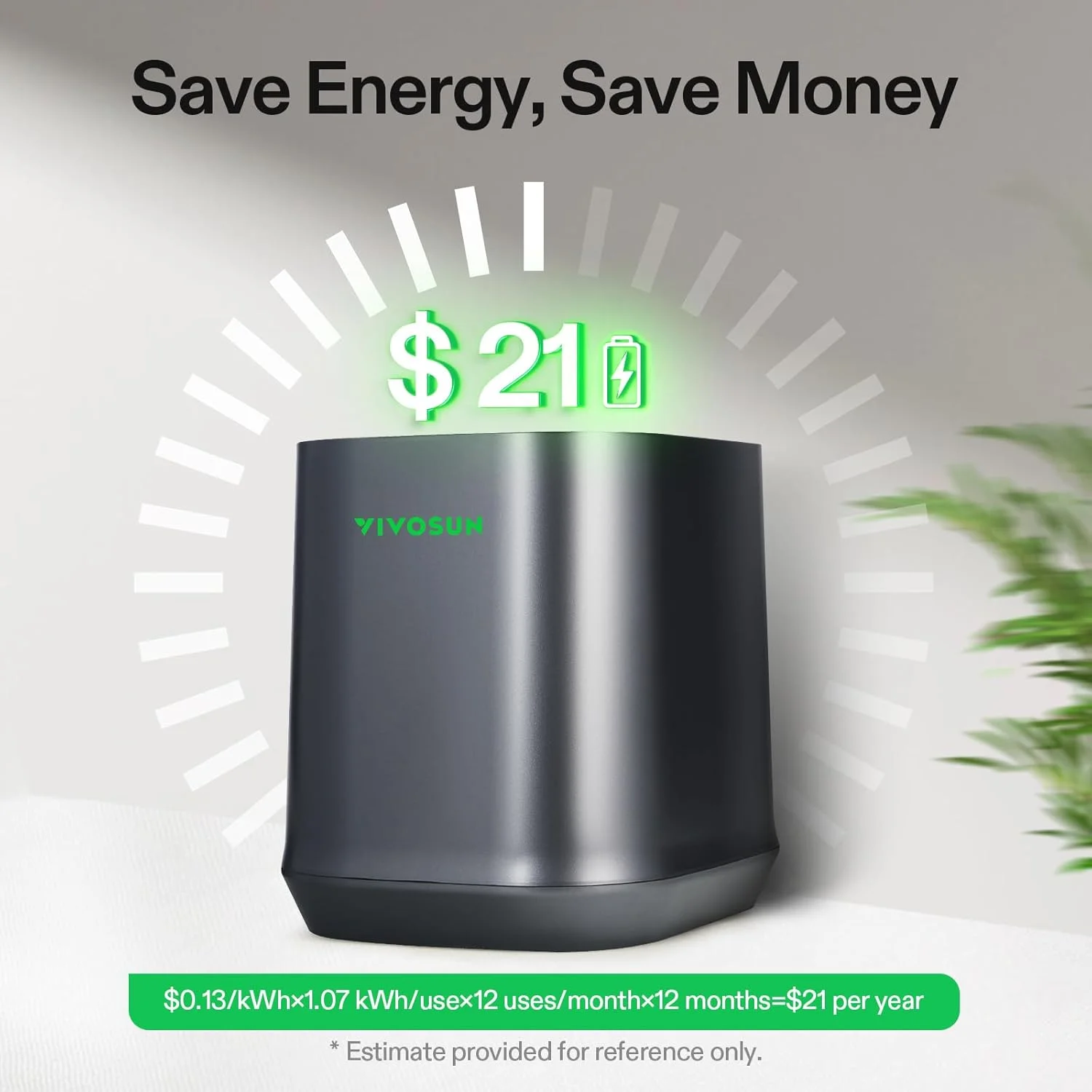 VIVOSUN 4L Electric Composter for Kitchen Indoor, Smart Compost Machine for Countertop, Odorless/Auto-Cleaning/3 Modes/Intelligent LED Display, Mill Composter Kitchen Bin Food Recycler, Black