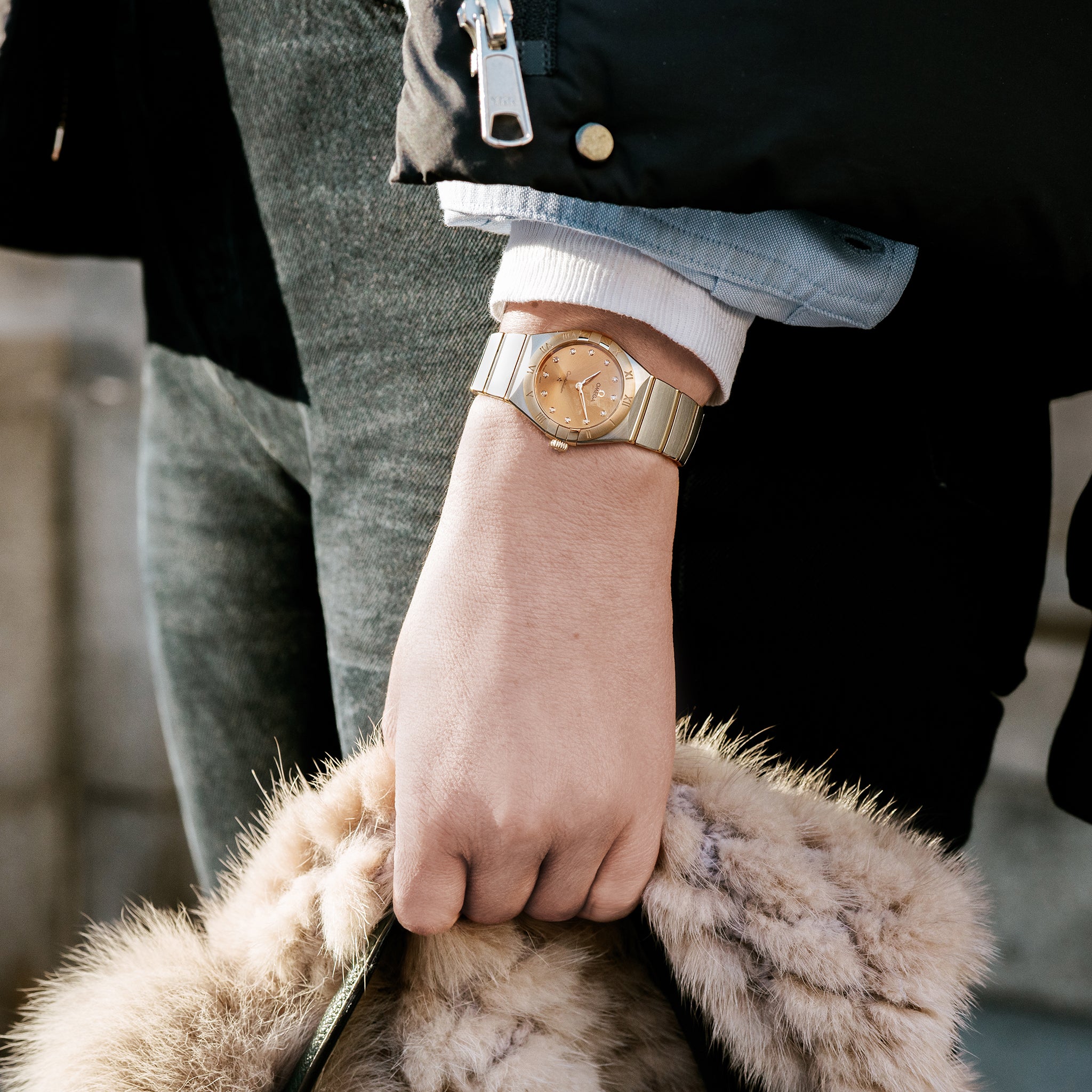 Constellation Quartz 28mm Two-Tone With Diamonds(1:1 replica) - Elite Watch Atelier