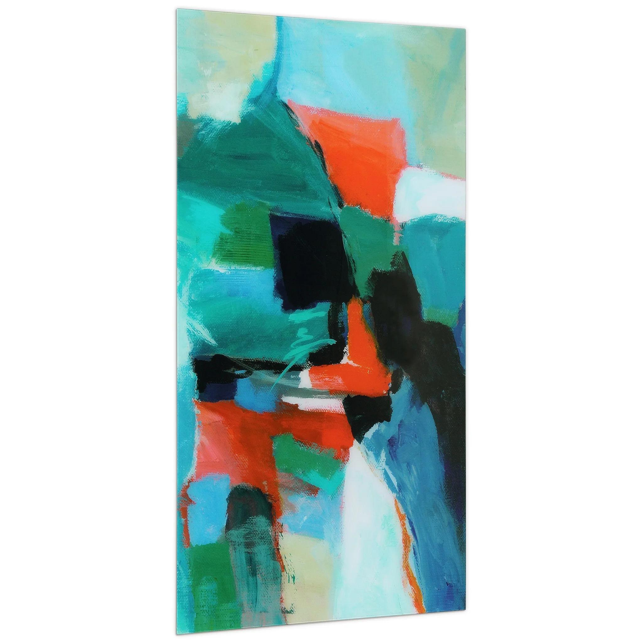 Empire Art Direct Blue Splash Frameless Free Floating Tempered Glass Panel Graphic Wall Art, 72" x 36", Ready to Hang - Image 75