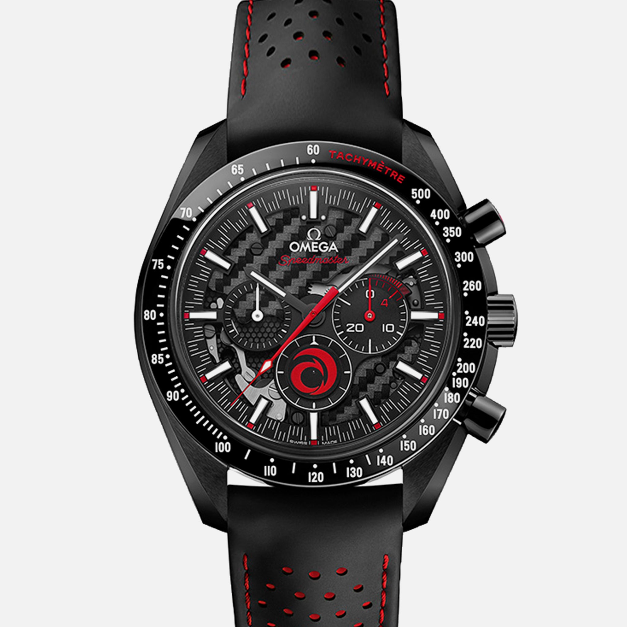 Speedmaster Moonwatch Chronograph 44.25mm 'Dark Side Of The Moon' ALINGHI(1:1 replica) - Top club