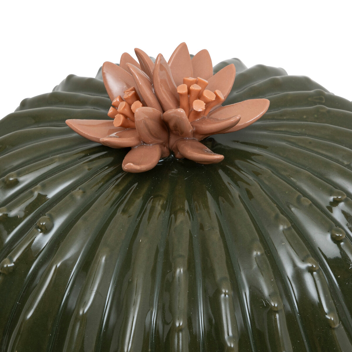 Decorative cactus, ceramic Green, H.15 cm