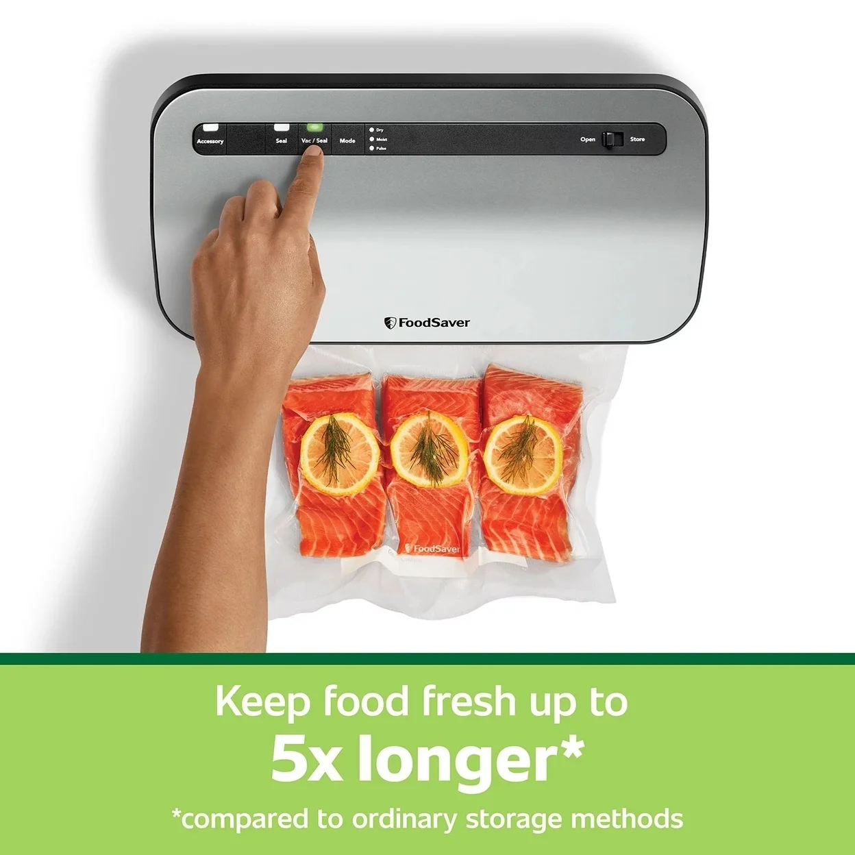 FoodSaver 2195546 Preserve Vacuum Sealer, Special Value 14-Piece Starter Kit with Vacuum Seal Roll and Bags