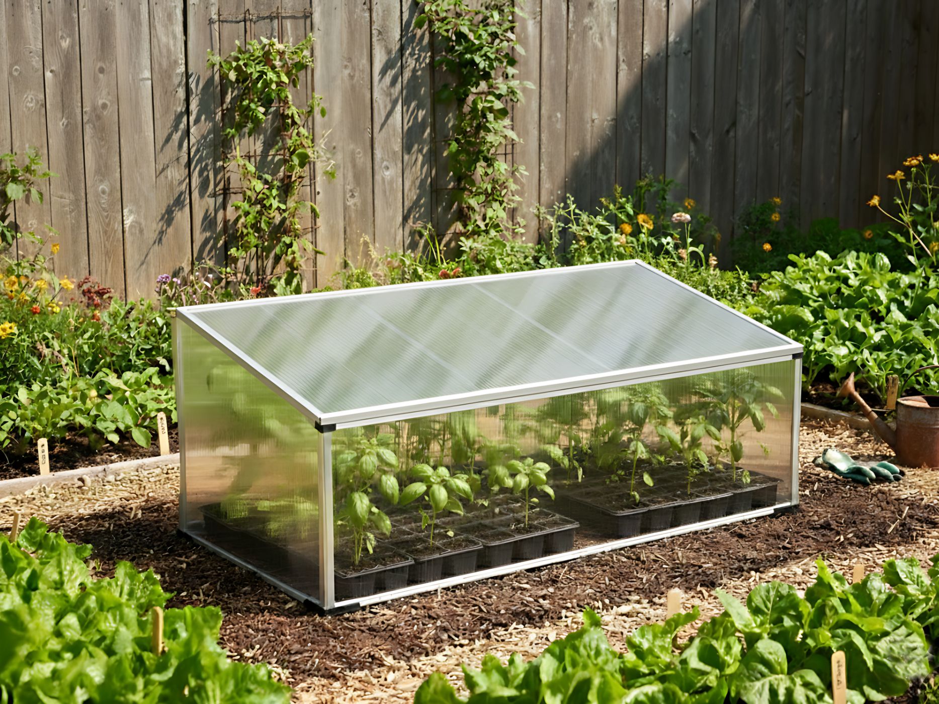 Garden Greenhouse CARFIZZI Silver 60 cm