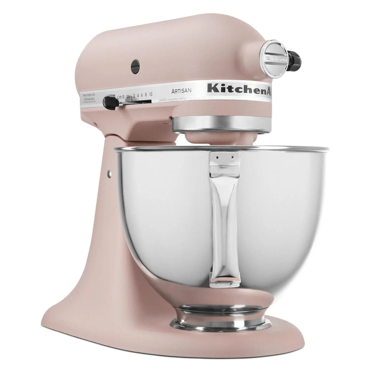 KitchenAid Artisan Series 5-Quart Tilt-Head Stand Mixer, Feather Pink, KSM150PS - Image 2
