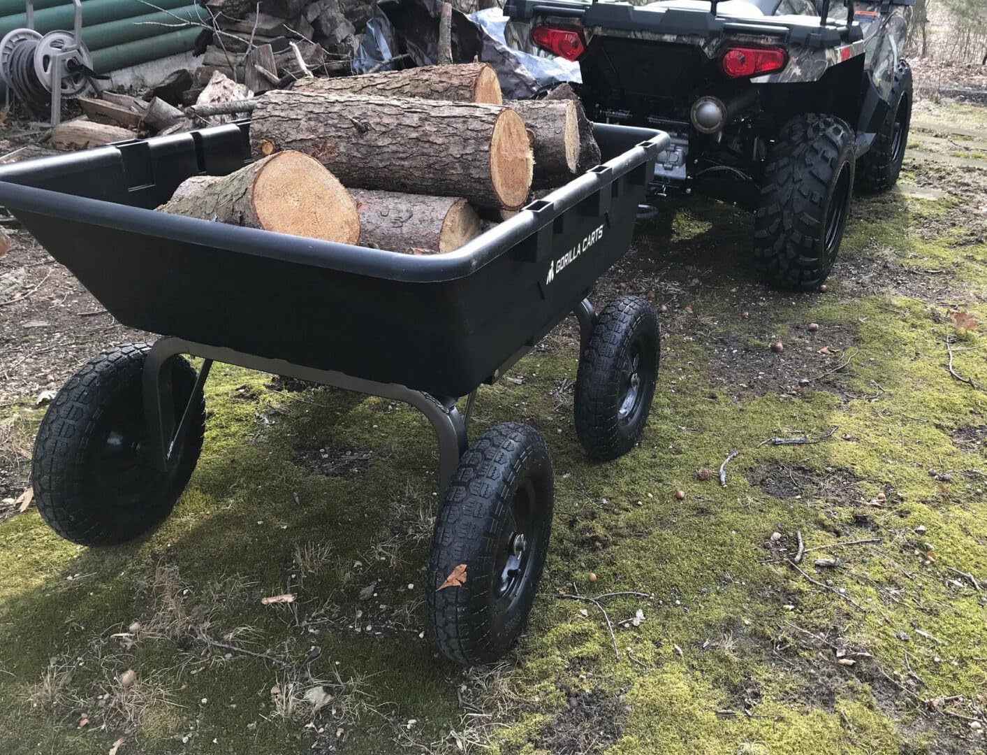 Gorilla Carts Utility Dump Wagon 6 Cubic Feet 1200 lb Capacity Black - GOR6PS - Image 42 Gorilla Carts Utility Dump Wagon 6 Cubic Feet 1200 lb Capacity Black - GOR6PS - Image 42