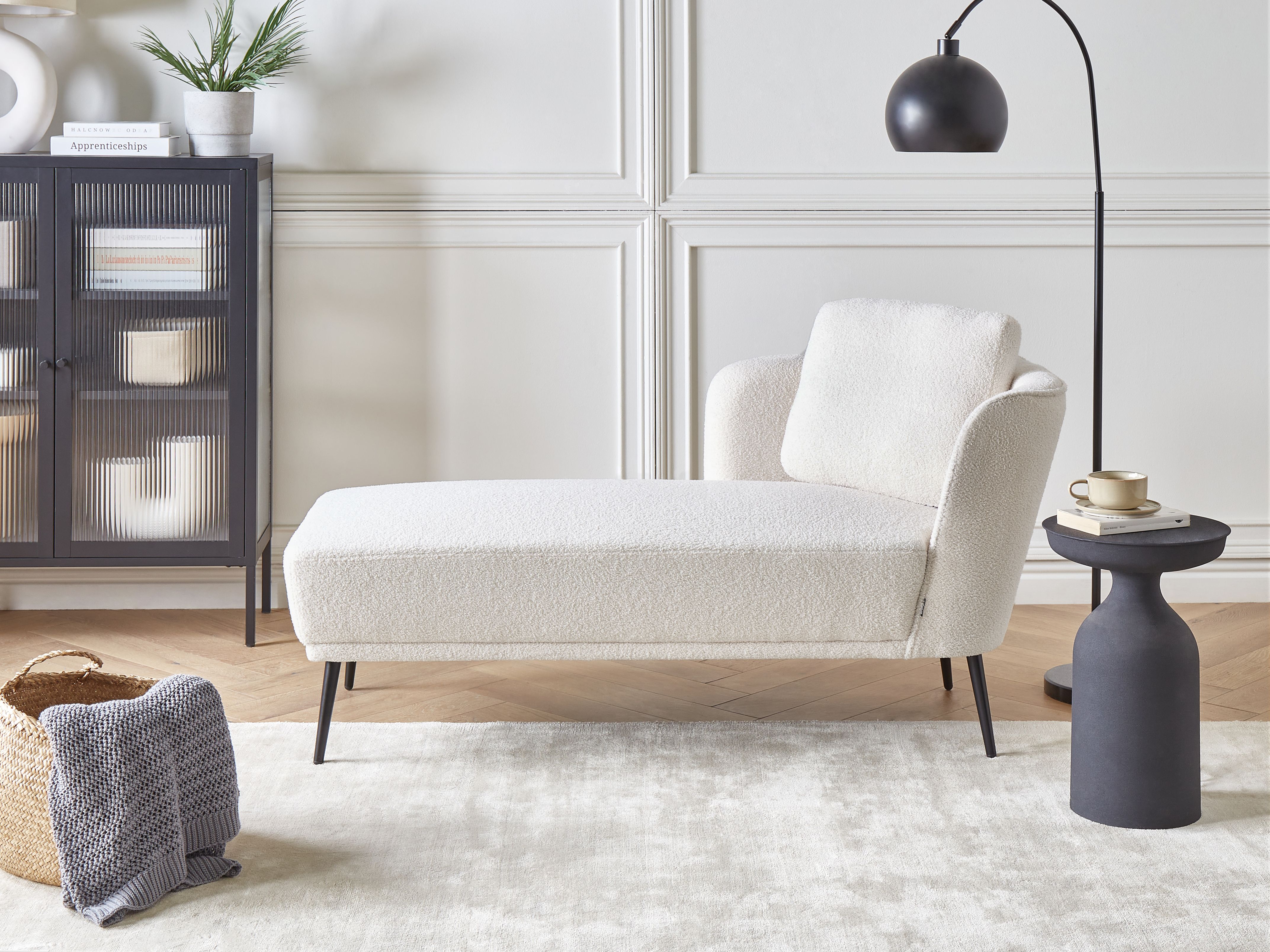 Right-Hand Chaise Lounge ARTHEZE Boucle Off-White