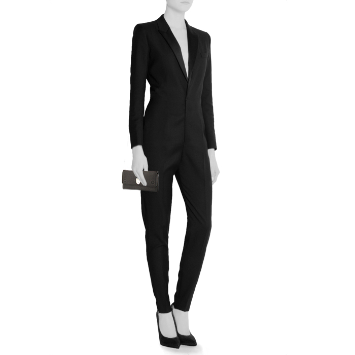 Dior Diorama Wallet on Chain handbag/clutch in black grained leather1:1High-quality replica