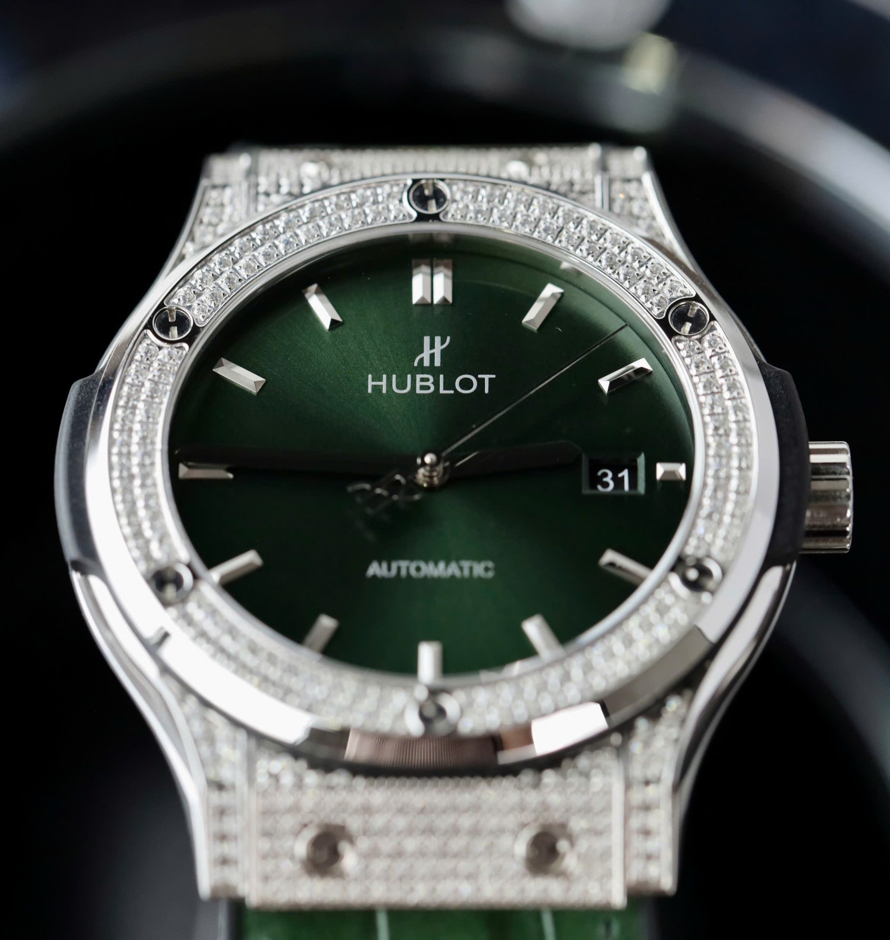 Hublot Classic Fusion Replica Watch Green Dial HB Factory 42mm - Top club