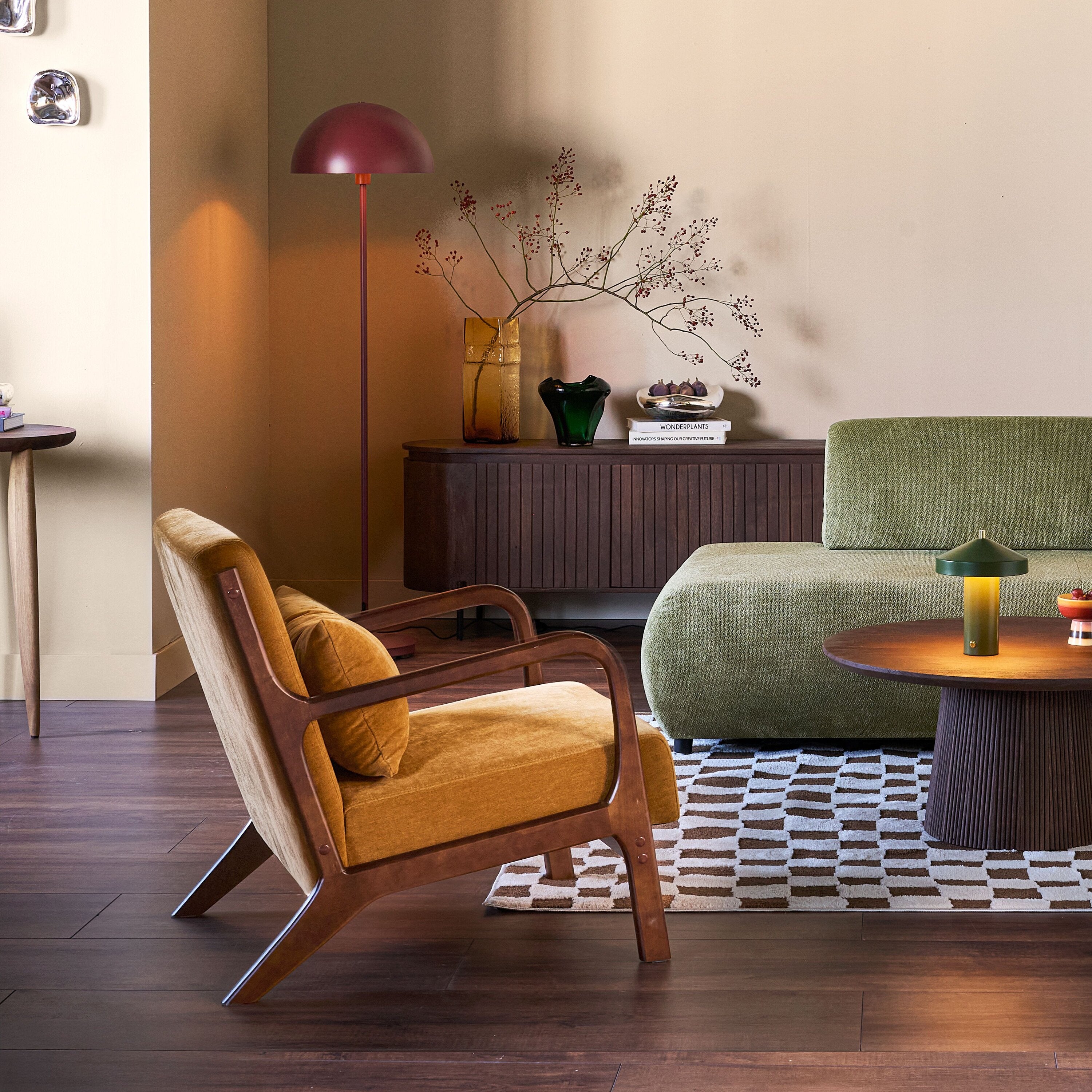 Blokker Wise Fauteuil - Walnoot - Fennelseed
