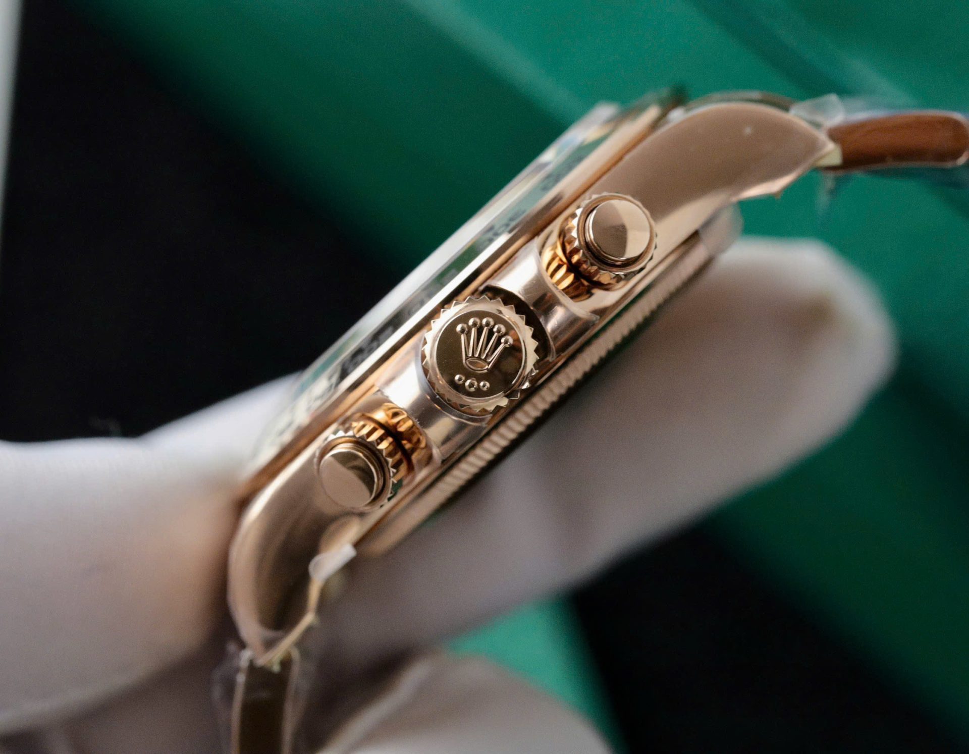 Rolex Daytona 126505 Rose Gold Best Replica Watch Black Dial 40mm - Elite Watch Atelier