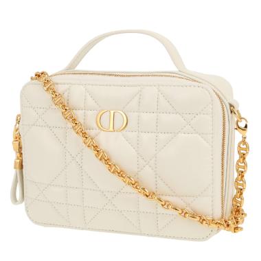 Dior Box 30 Montaigne shoulder bag in white leather cannage1:1High-quality replica