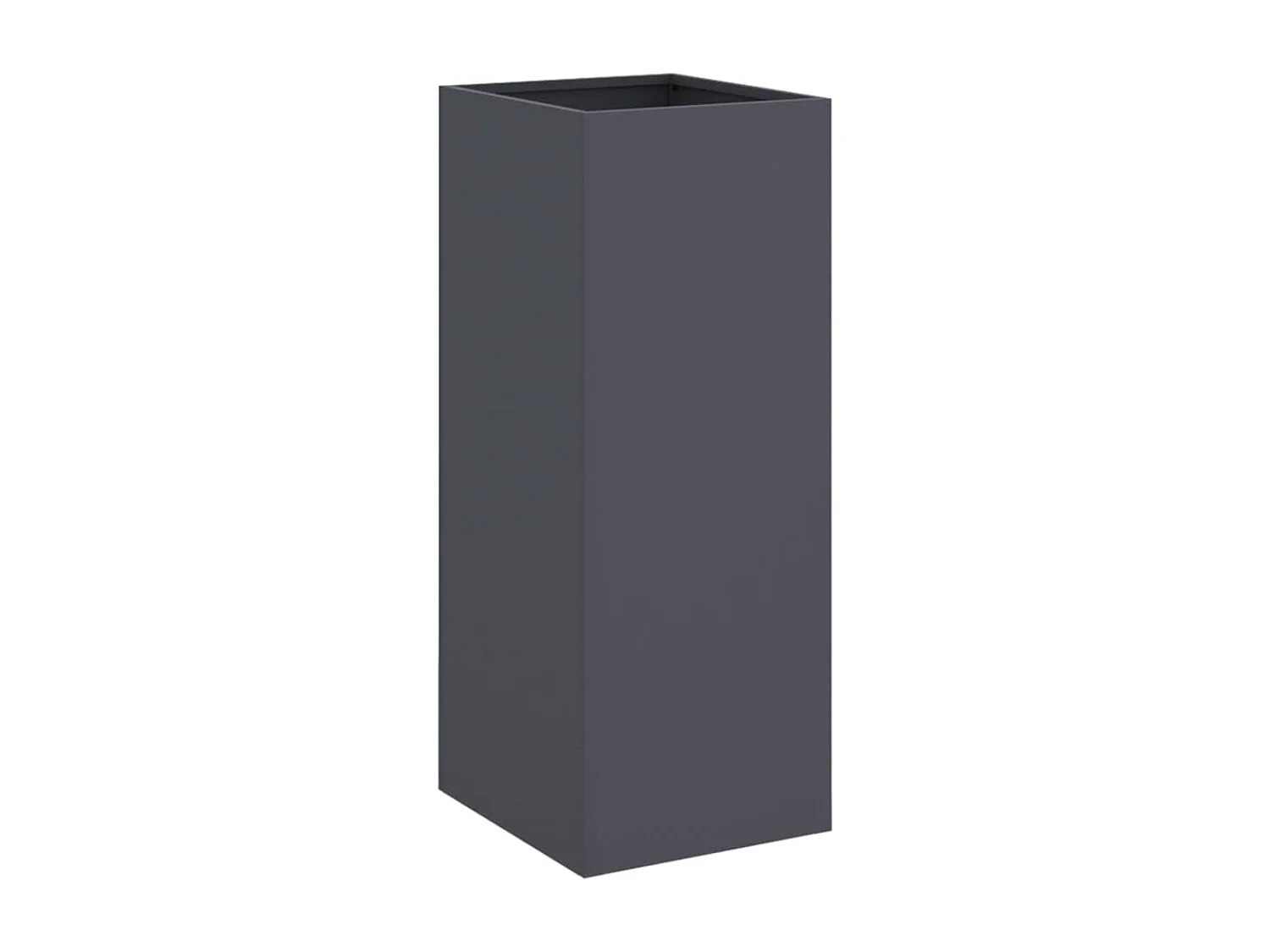 Jardinière anthracite 32x27,5x75 cm acier laminé à froid