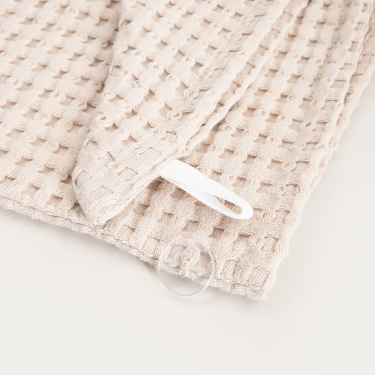 Zestaw opaska i turban VAFFEL beżowe 10x23 cm