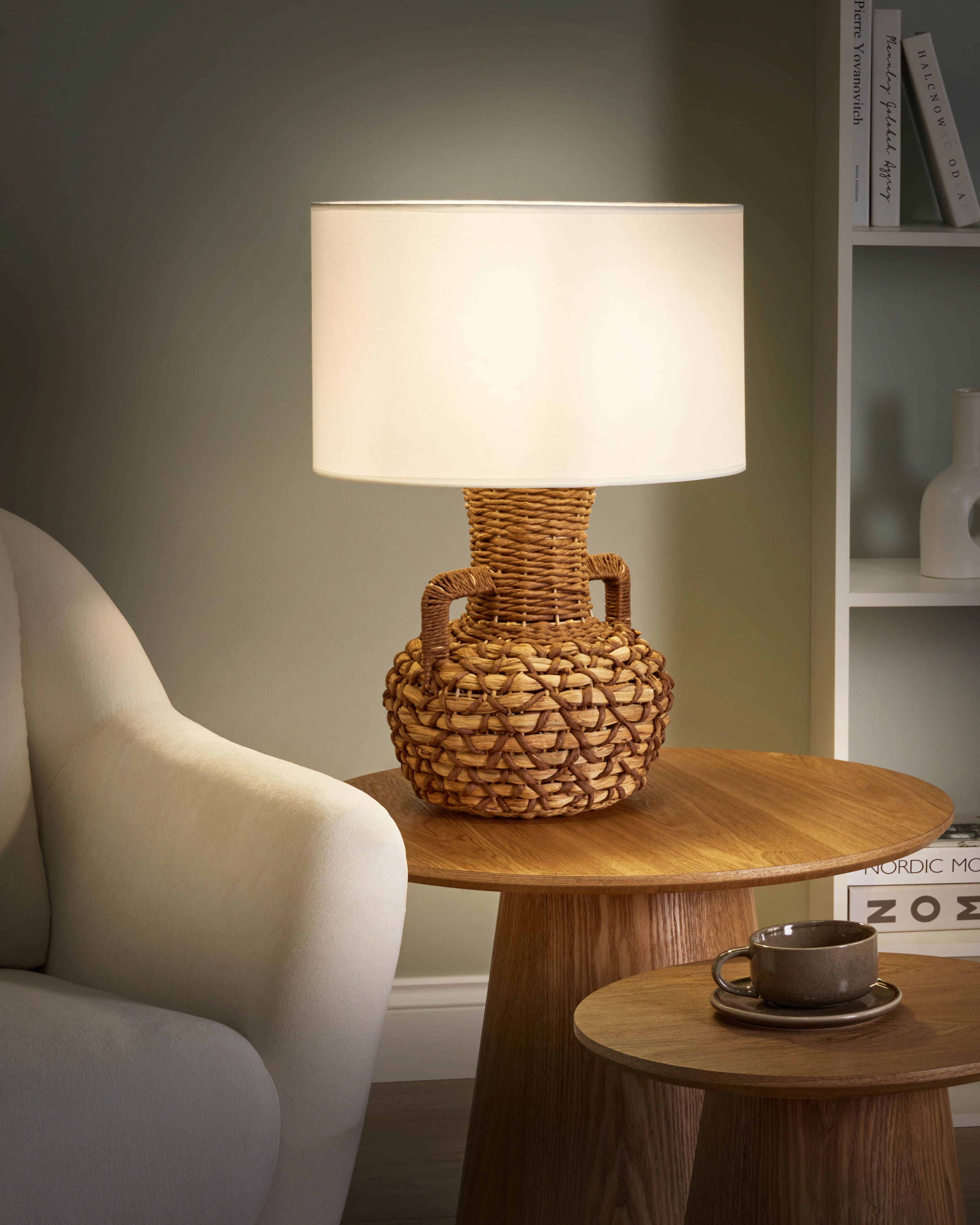 Table Lamp RENARD Paper Rope Natural