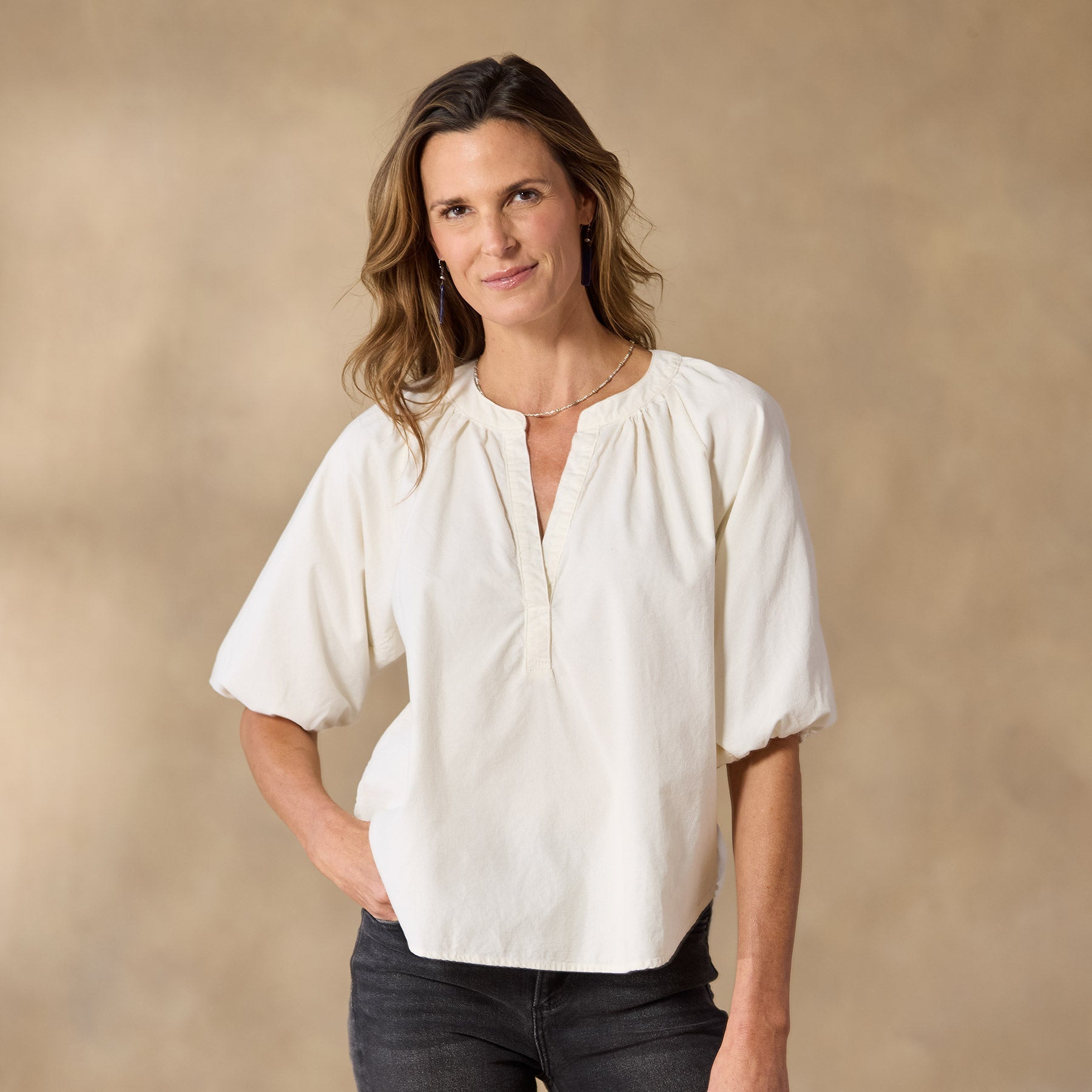 Jolie Corduroy Top - Sundance Clothing