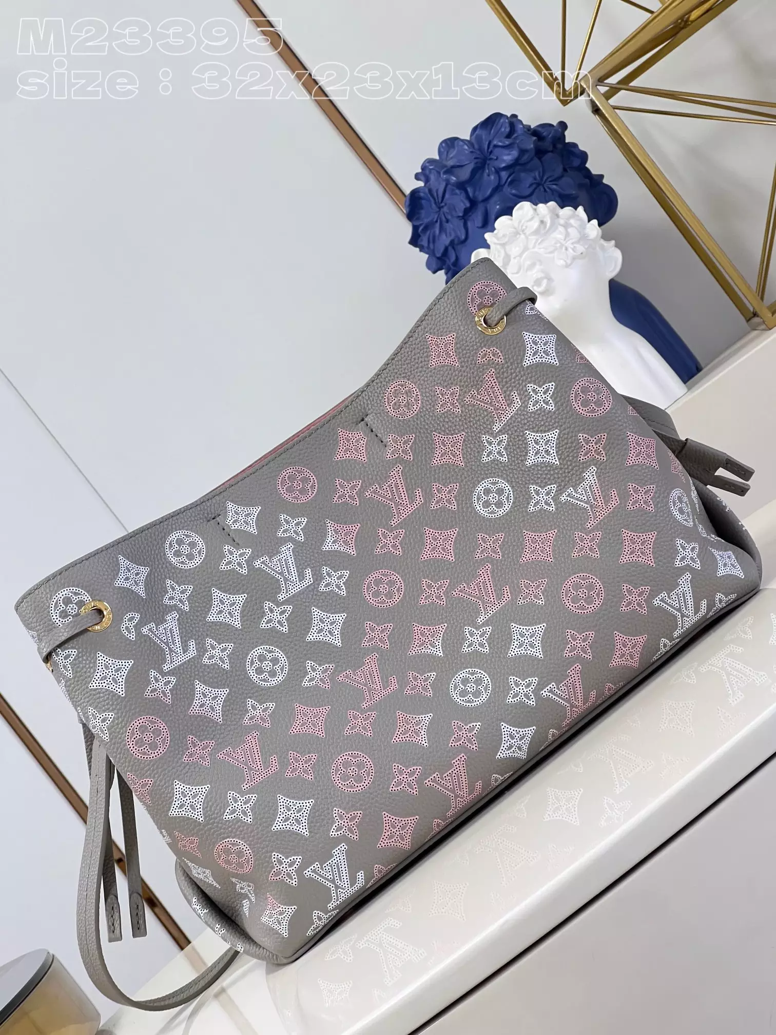 Bella Tote Gray Mahina Calfskin1:1High-quality replica