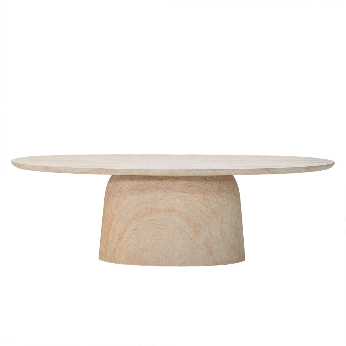 Giga Meubel - Tuintafel Ovaal - Naturel Travertin - 240cm - Myrna