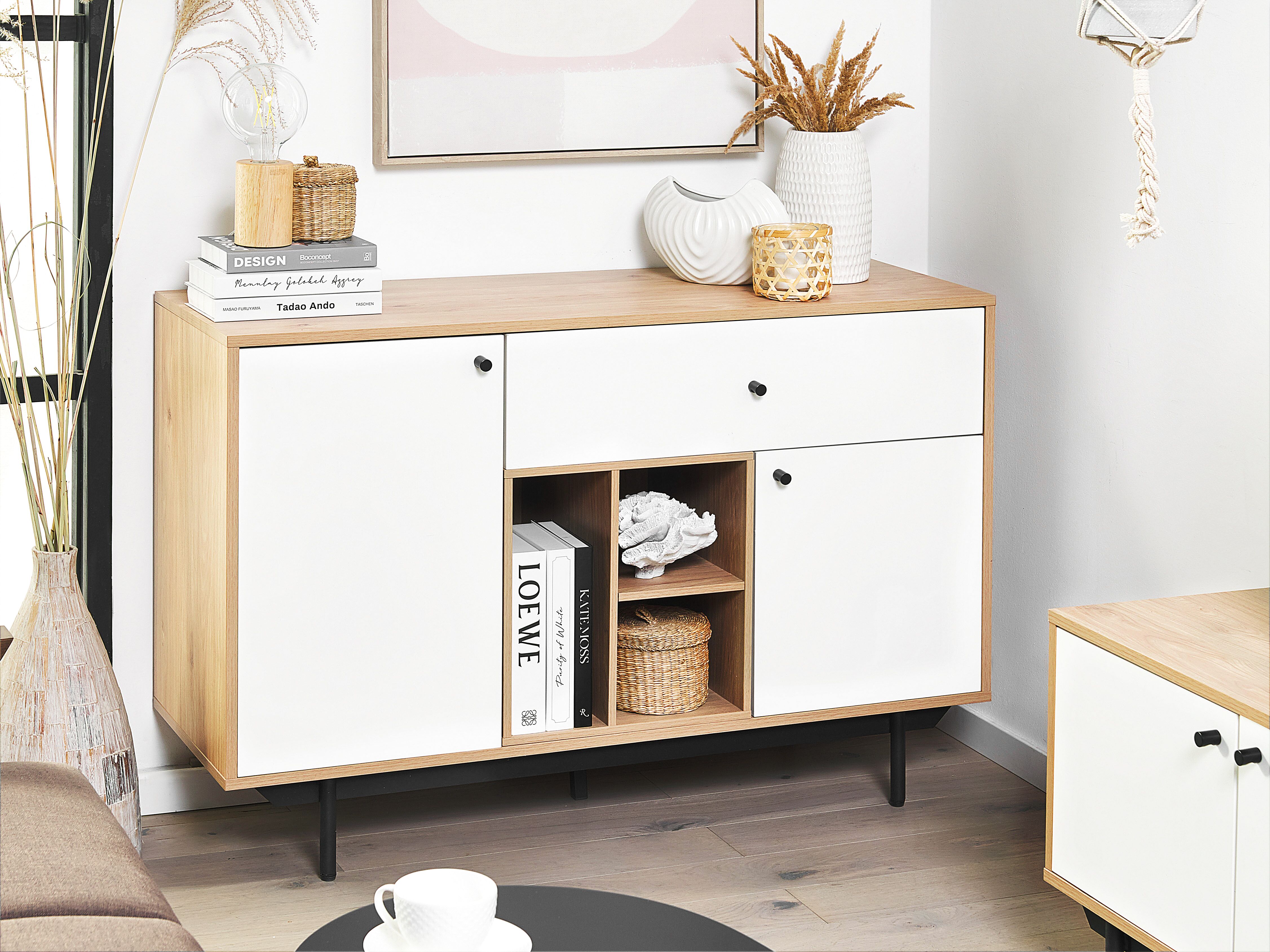 2 Door Sideboard ITACA Brown/ White