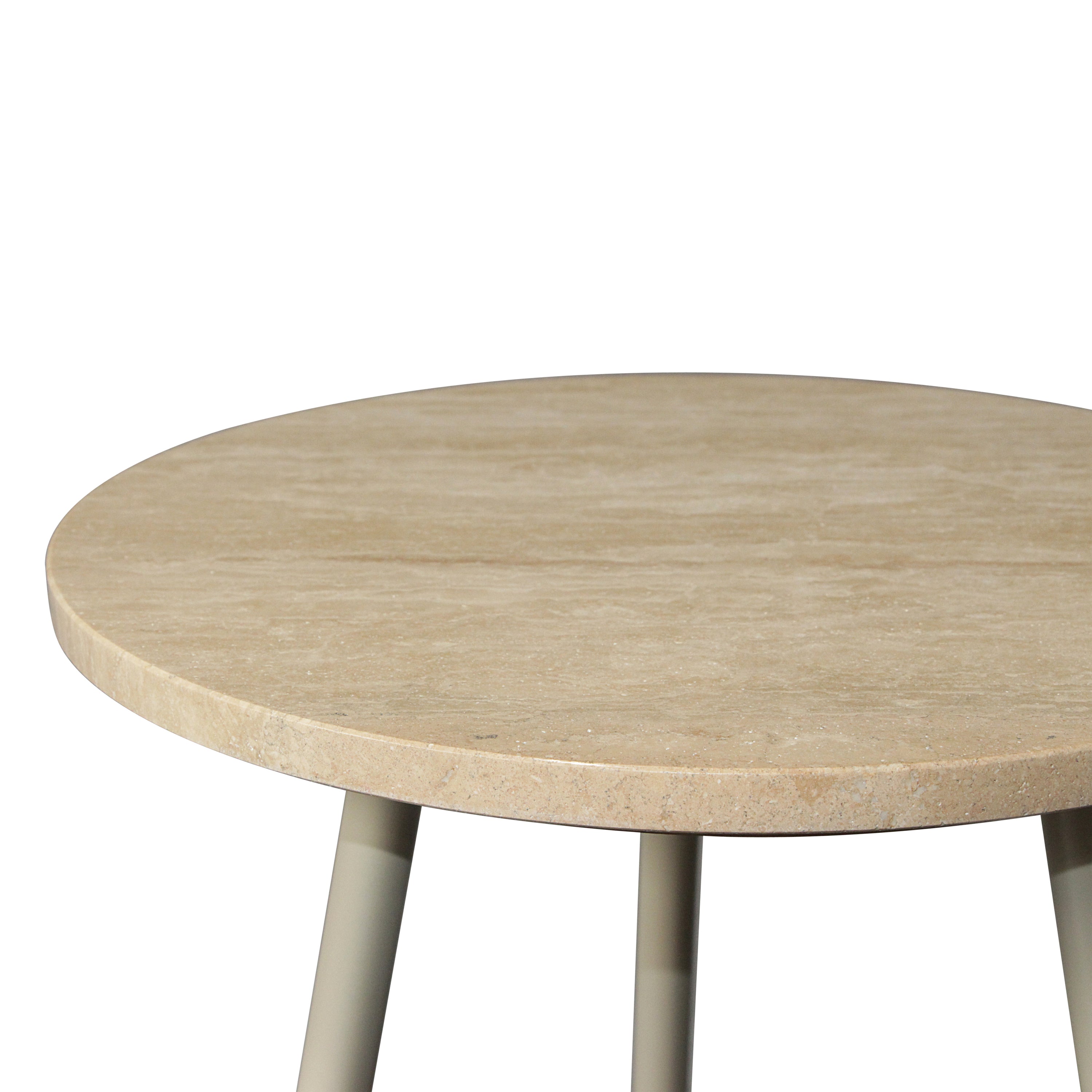 Blokker Vein Bijzettafel H 45 x Ø 40 cm - Naturel