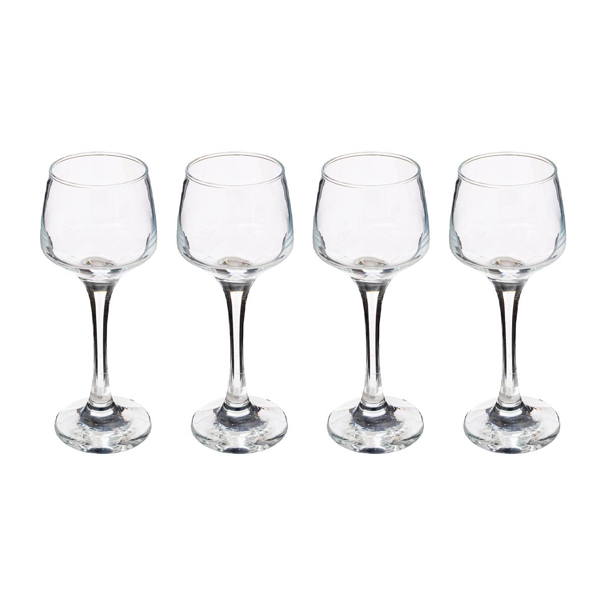 Set of 4 liqueur glasses "Elaya" 90 ml, Transparent