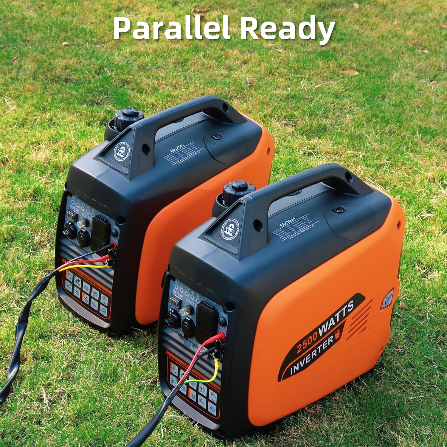Portable Inverter Generator 2500W Gas Powered - Orange - Image 7 Portable Inverter Generator 2500W Gas Powered - Orange - Image 7