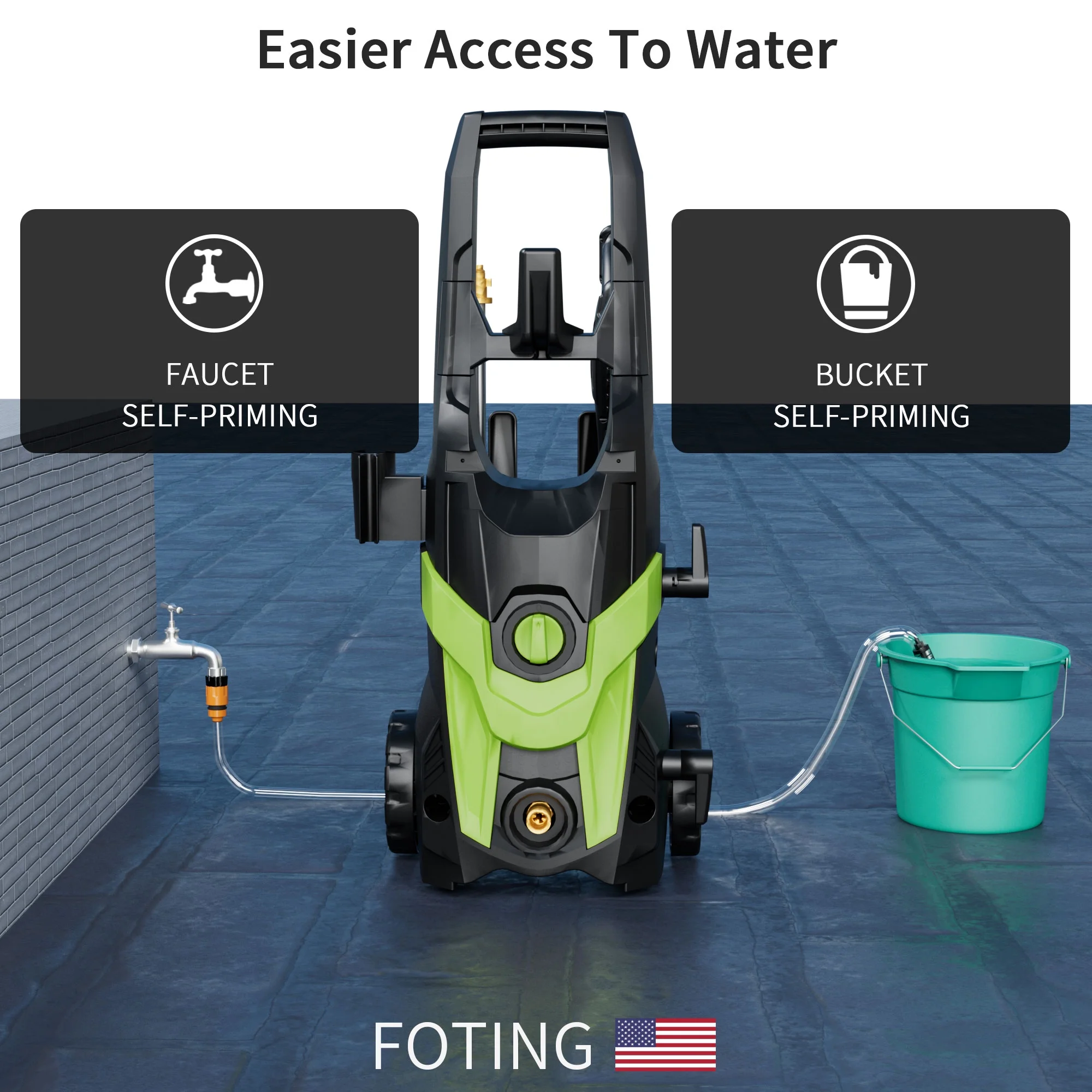Electric Pressure Washer, 4500 PSI 3.2 GPM Power Washer with 4 Quick Connect Nozzles, High Pressure Cleaning Machine with Foam Cannon for Cars/Fences/Driveways/Patios/Home Cleaning - Image 21