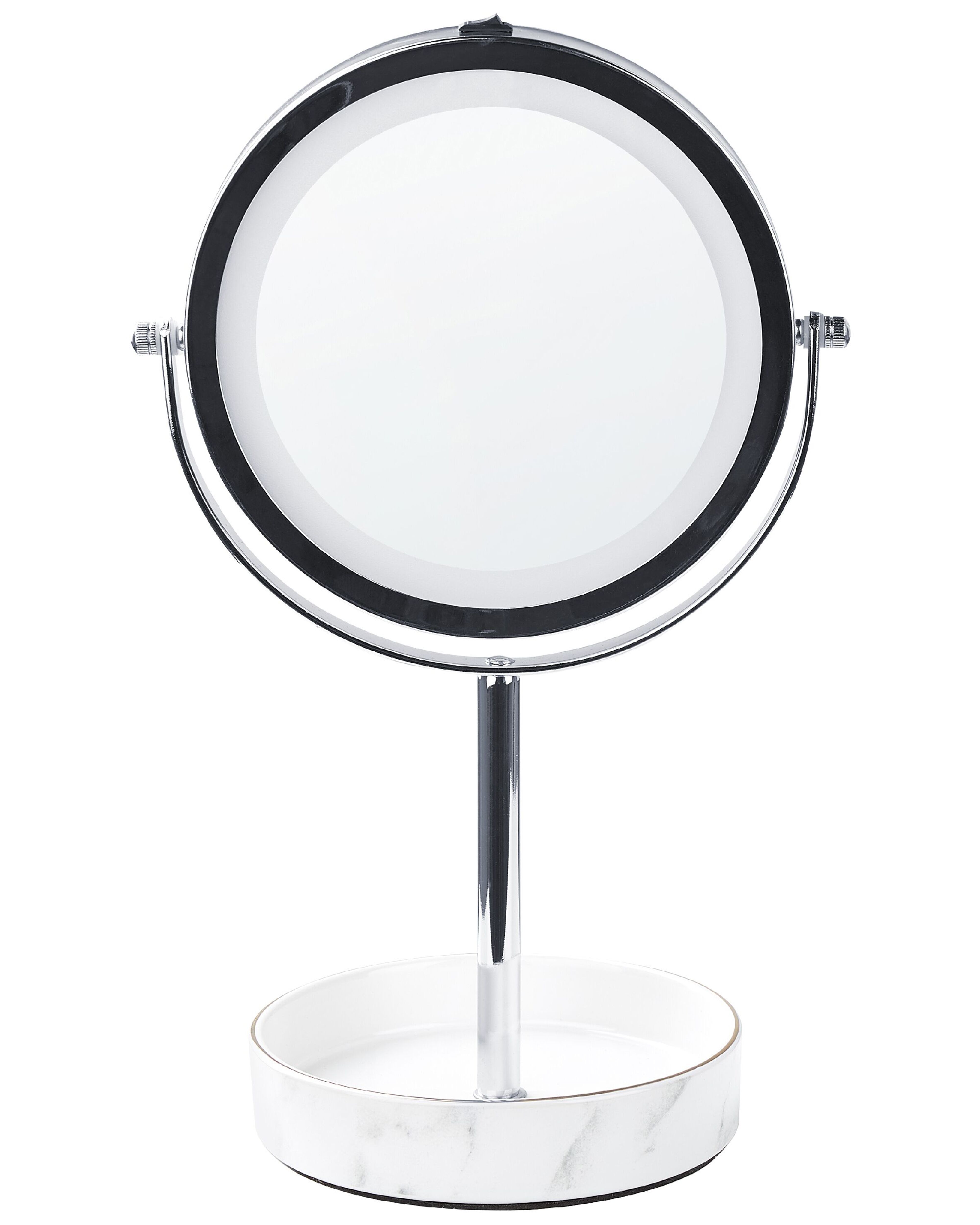 Makeup Mirror LED SAVOIE White/ Silver